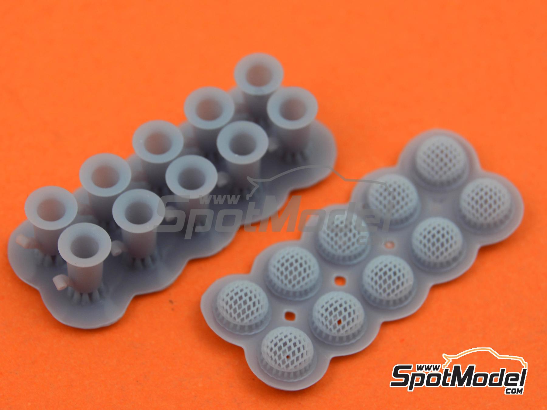 Image 5: Tyrrell Ford P34 | Trompetas de admisión en escala 1/20 fabricado por Falcon Scale Models (ref. FSM-02-C, tambien FSMC002)