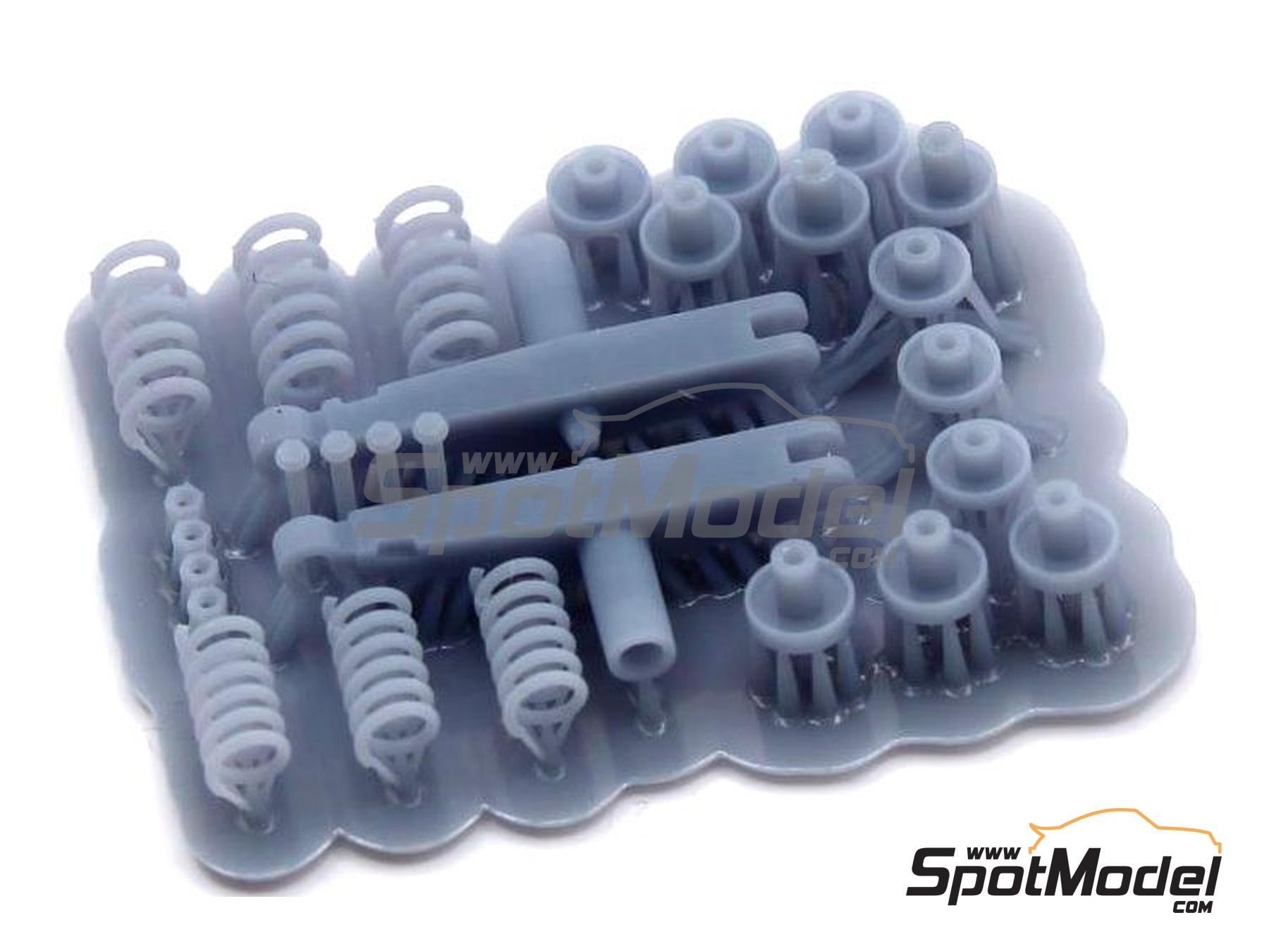 Image 1: Lotus Ford Type 79: Front and rear suspension | Detail up set in 1/20 scale manufactured by Falcon Scale Models (ref.&nbsp;FSM-08-C, also FSMC008)