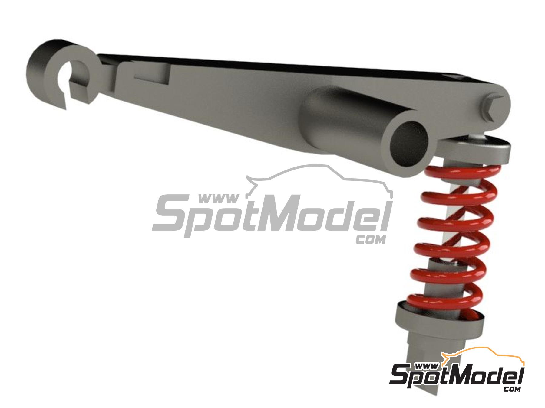 Image 3: Lotus Ford Type 79: Front and rear suspension | Detail up set in 1/20 scale manufactured by Falcon Scale Models (ref.&nbsp;FSM-08-C, also FSMC008)