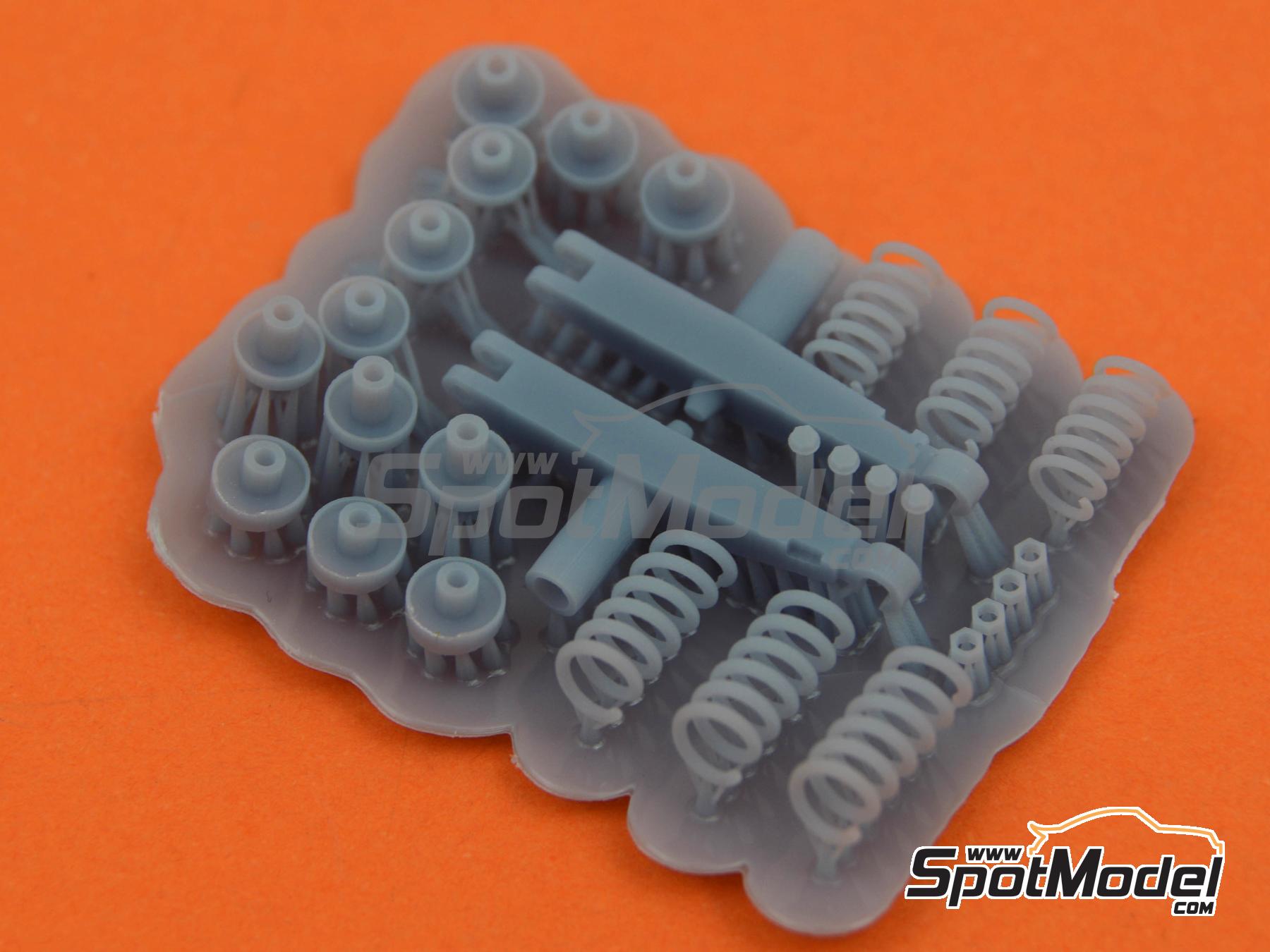 Image 5: Lotus Ford Type 79: Front and rear suspension | Detail up set in 1/20 scale manufactured by Falcon Scale Models (ref.&nbsp;FSM-08-C, also FSMC008)