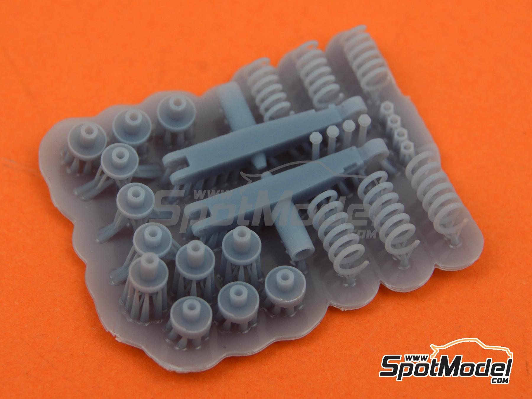 Image 8: Lotus Ford Type 79: Front and rear suspension | Detail up set in 1/20 scale manufactured by Falcon Scale Models (ref.&nbsp;FSM-08-C, also FSMC008)