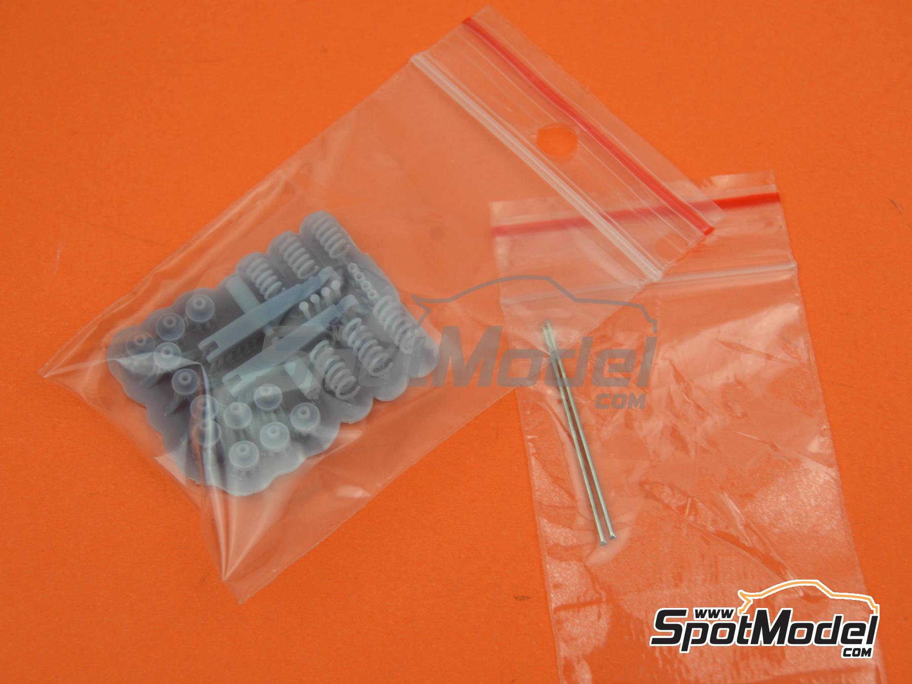 Image 10: Lotus Ford Type 79: Front and rear suspension | Detail up set in 1/20 scale manufactured by Falcon Scale Models (ref.&nbsp;FSM-08-C, also FSMC008)