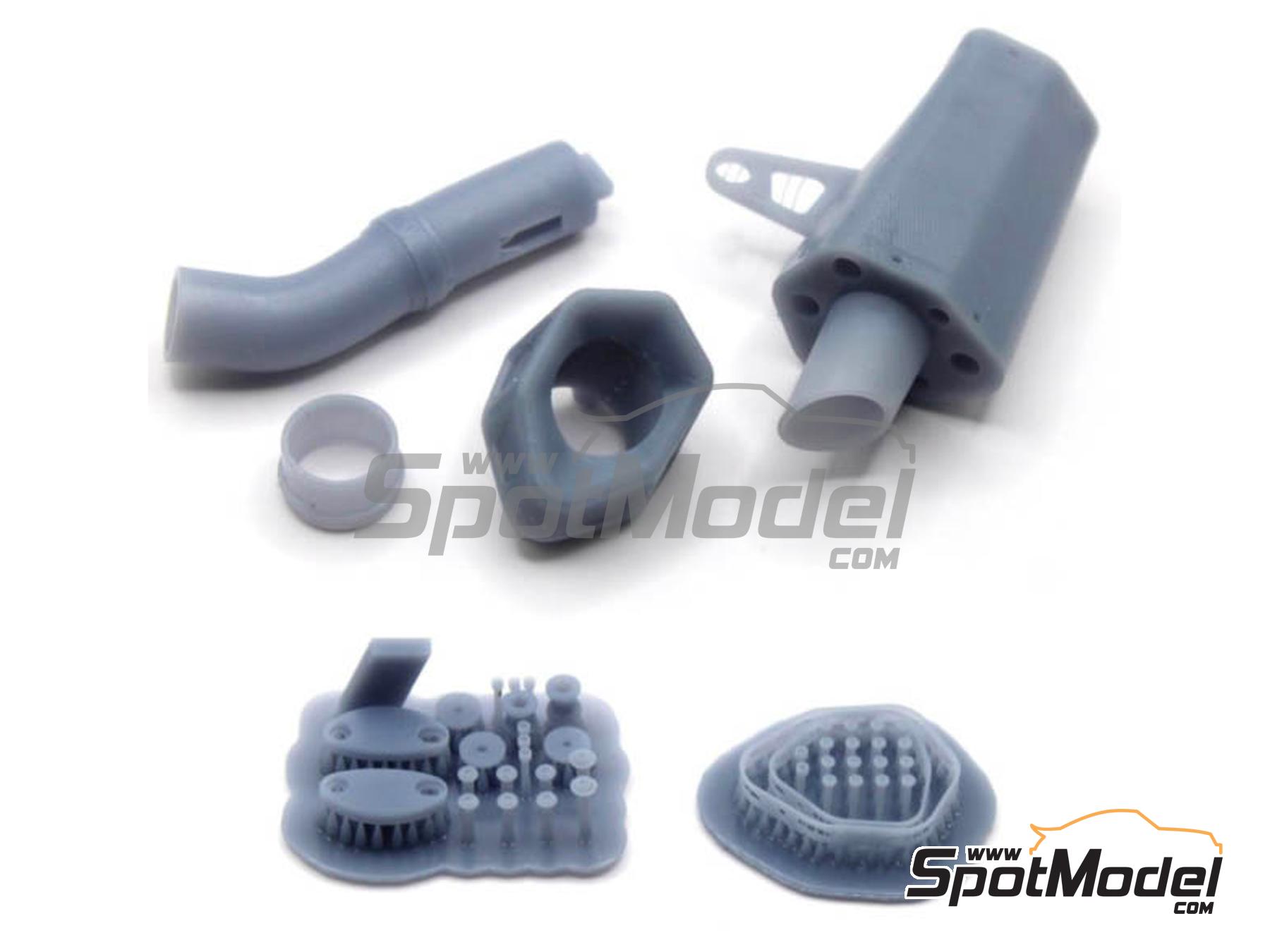 Image 1: Kawasaki Ninja ZX-10R / ZX-10RR - racing parts | Detail up set in 1/9 scale manufactured by Falcon Scale Models (ref.&nbsp;FSM-P009)