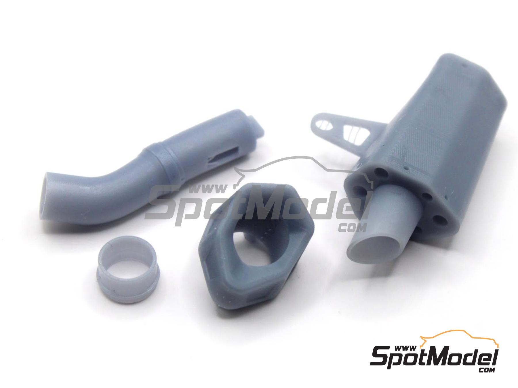 Image 3: Kawasaki Ninja ZX-10R / ZX-10RR - racing parts | Detail up set in 1/9 scale manufactured by Falcon Scale Models (ref.&nbsp;FSM-P009)