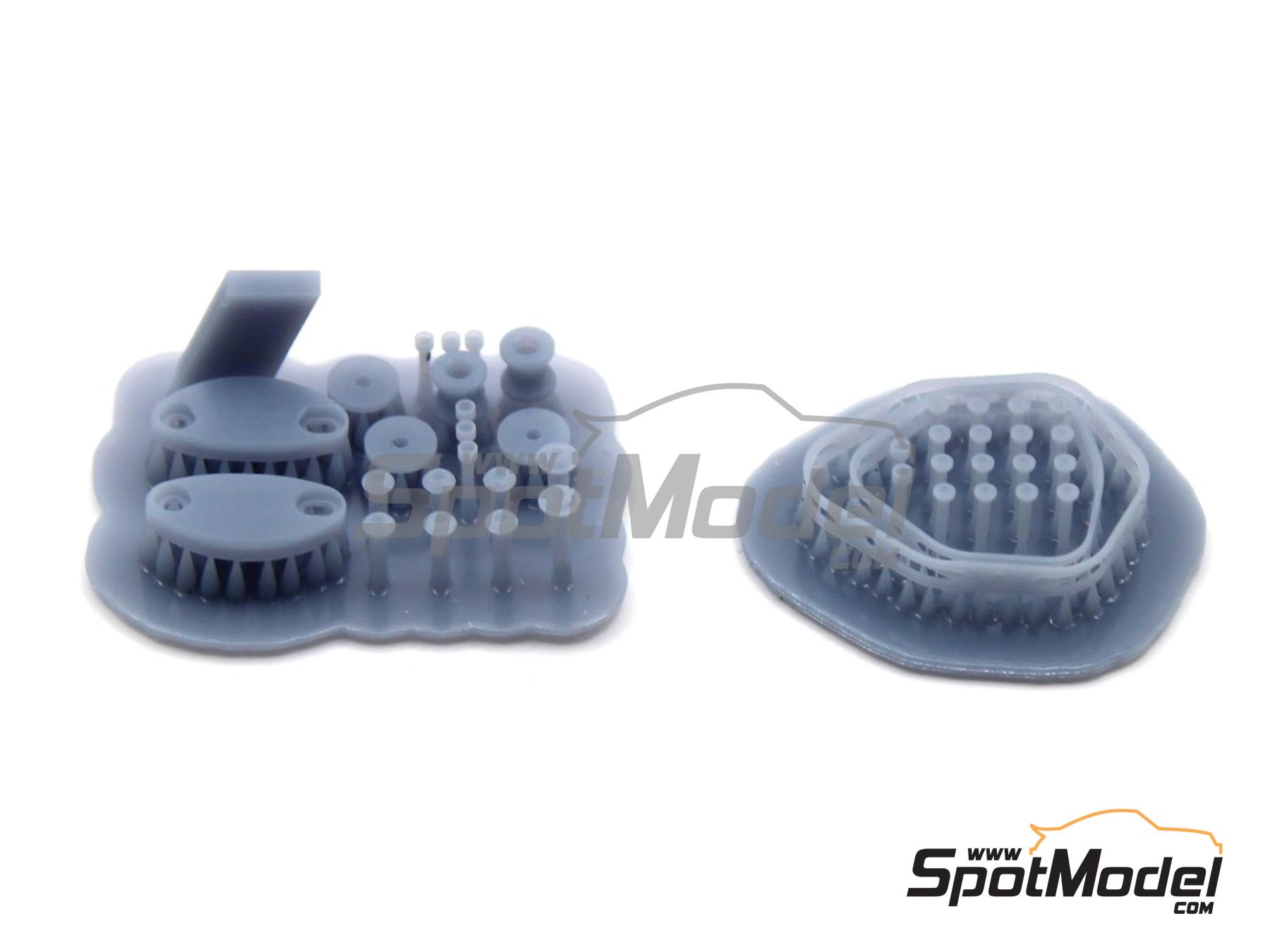 Image 4: Kawasaki Ninja ZX-10R / ZX-10RR - racing parts | Detail up set in 1/9 scale manufactured by Falcon Scale Models (ref.&nbsp;FSM-P009)