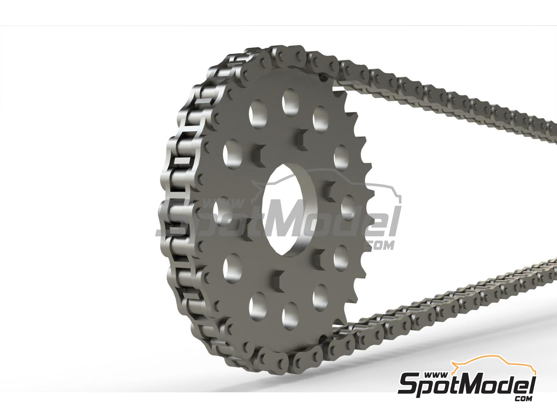 Image 4: Ducati 900 Mike Hailwood Replica / Ducati 900 SS | Chain set in 1/12 scale manufactured by Falcon Scale Models (ref.&nbsp;FSM05, also FSM005)