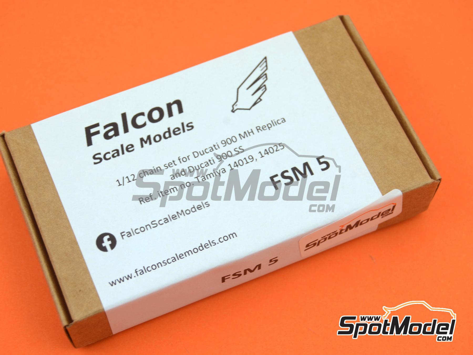 Image 10: Ducati 900 Mike Hailwood Replica / Ducati 900 SS | Chain set in 1/12 scale manufactured by Falcon Scale Models (ref.&nbsp;FSM05, also FSM005)