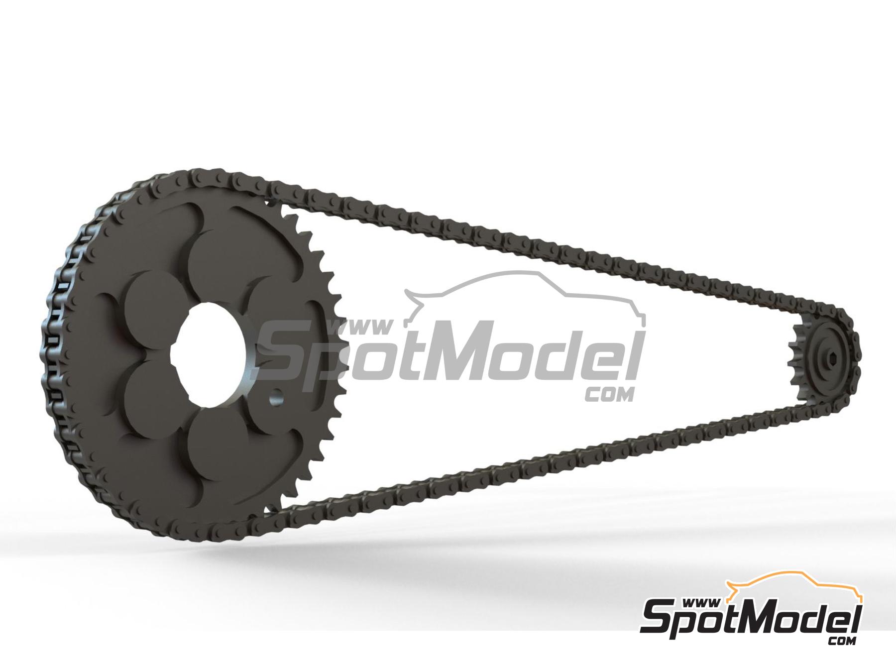 Image 2: Ducati Superleggera V4 | Chain set in 1/12 scale manufactured by Falcon Scale Models (ref.&nbsp;FSM06, also FSM006)