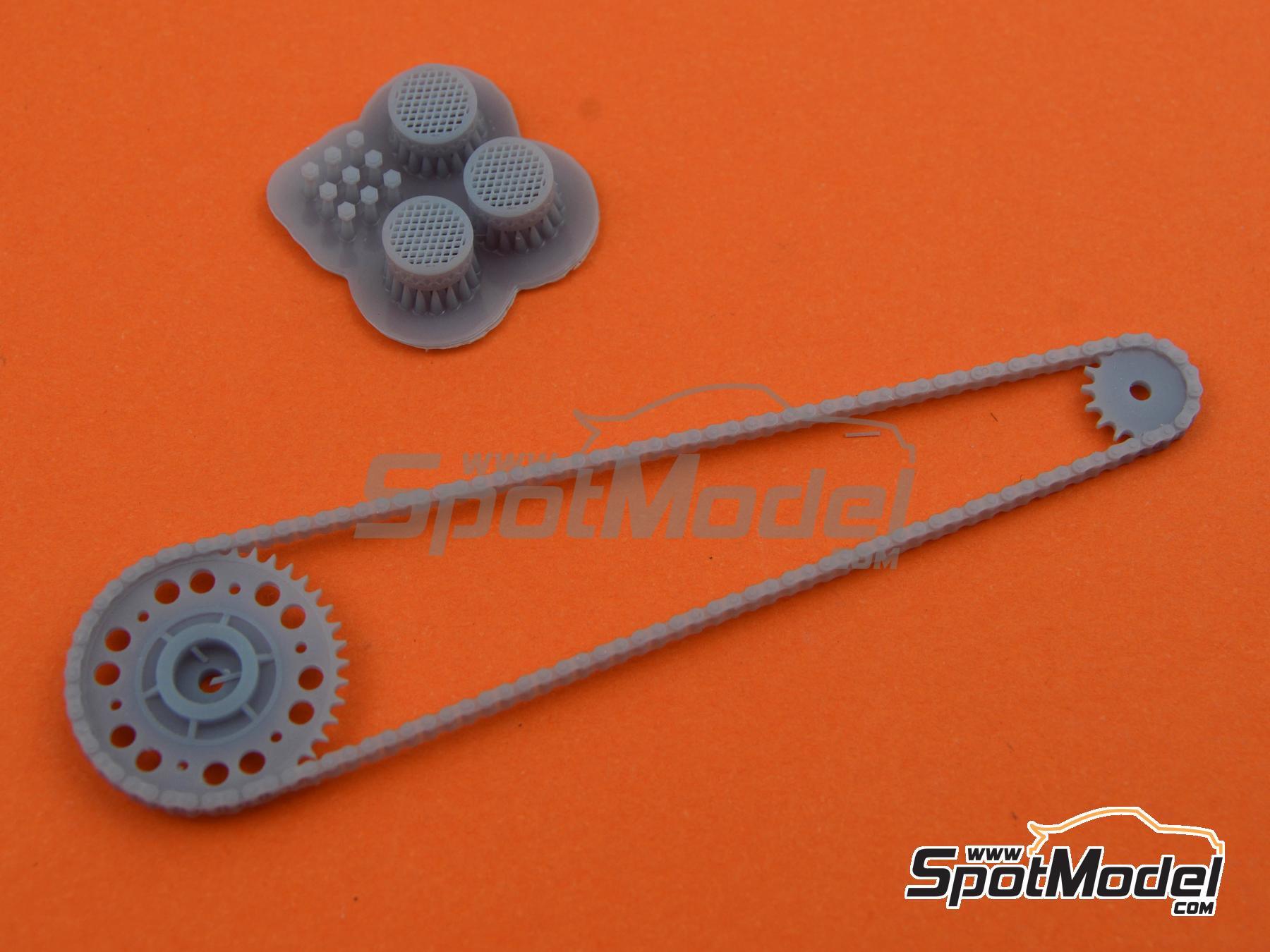 Image 3: Honda RC213V | Chain set in 1/12 scale manufactured by Falcon Scale Models (ref.&nbsp;FSM12, also FSM012)