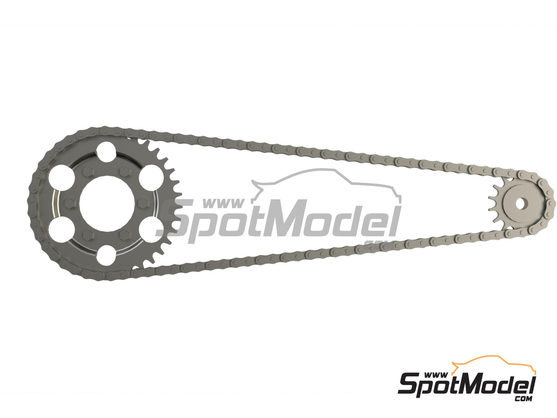 Image 1: Honda RC166 GP Racer 250cc | Cadena en escala&nbsp;1/12 fabricado por Falcon Scale Models (ref.&nbsp;FSM22, tambien FSM022)