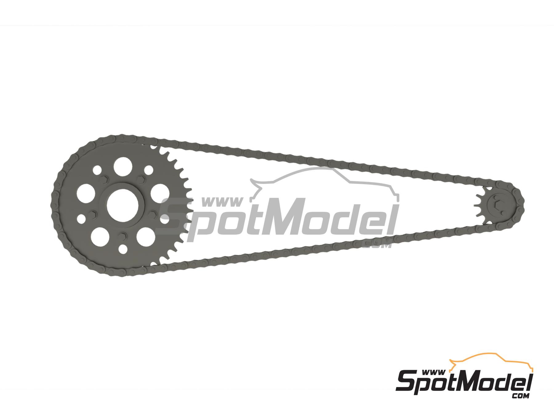 Image 1: Ducati 888 Superbike | Chain set in 1/12 scale manufactured by Falcon Scale Models (ref.&nbsp;FSM23, also FSM023)