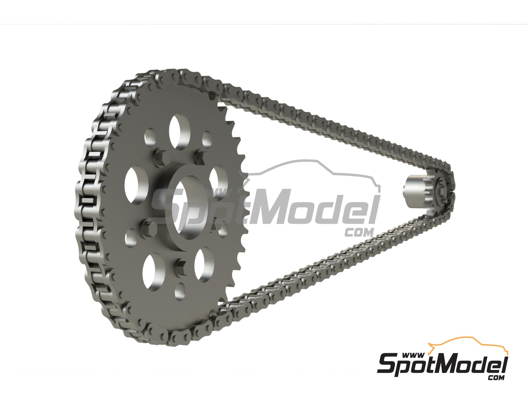 Image 2: Ducati 888 Superbike | Chain set in 1/12 scale manufactured by Falcon Scale Models (ref.&nbsp;FSM23, also FSM023)