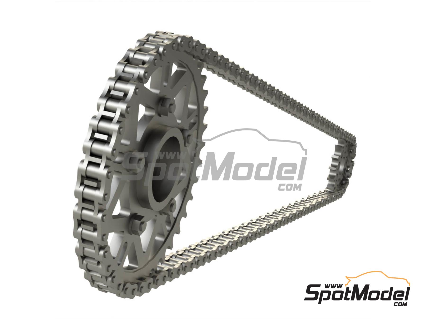 Image 3: Kawasaki Ninja ZX-RR | Chain set in 1/12 scale manufactured by Falcon Scale Models (ref.&nbsp;FSM24, also FSM024)