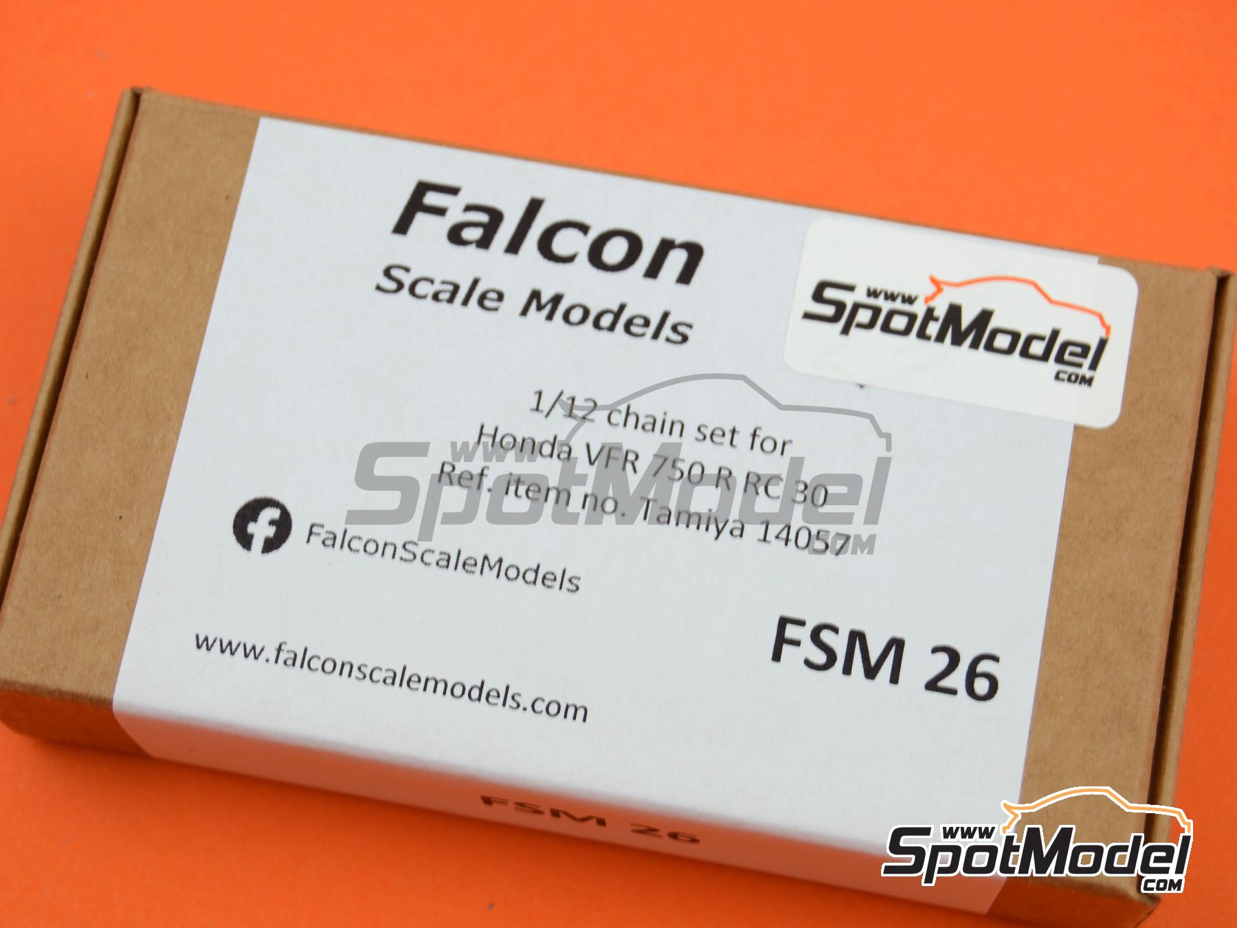 Image 4: Honda VFR750R RC30 | Cadena en escala&nbsp;1/12 fabricado por Falcon Scale Models (ref.&nbsp;FSM26, tambien FSM026)