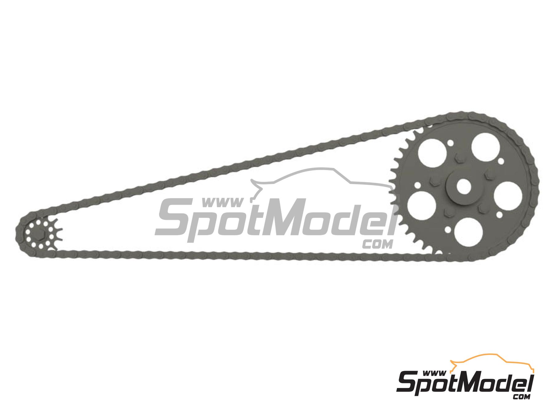 Image 1: Yamaha FZR750 OW74 | Cadena en escala&nbsp;1/12 fabricado por Falcon Scale Models (ref.&nbsp;FSM30, tambien FSM030)