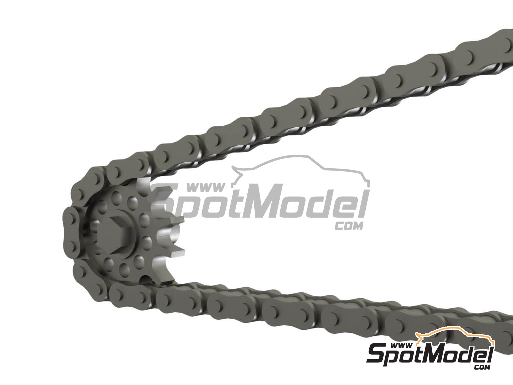 Image 3: Yamaha FZR750 OW74 | Cadena en escala&nbsp;1/12 fabricado por Falcon Scale Models (ref.&nbsp;FSM30, tambien FSM030)