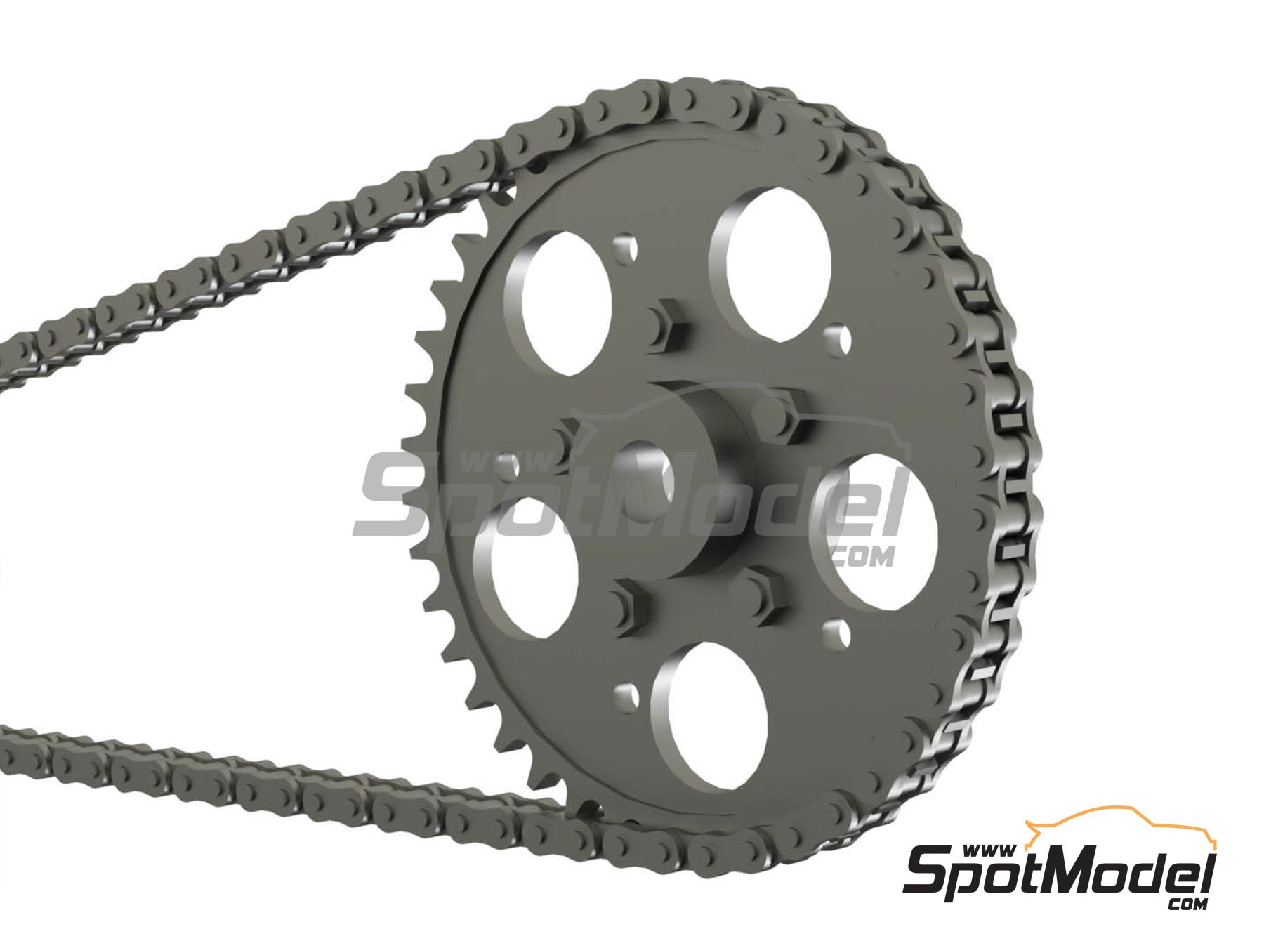 Image 4: Yamaha FZR750 OW74 | Cadena en escala&nbsp;1/12 fabricado por Falcon Scale Models (ref.&nbsp;FSM30, tambien FSM030)