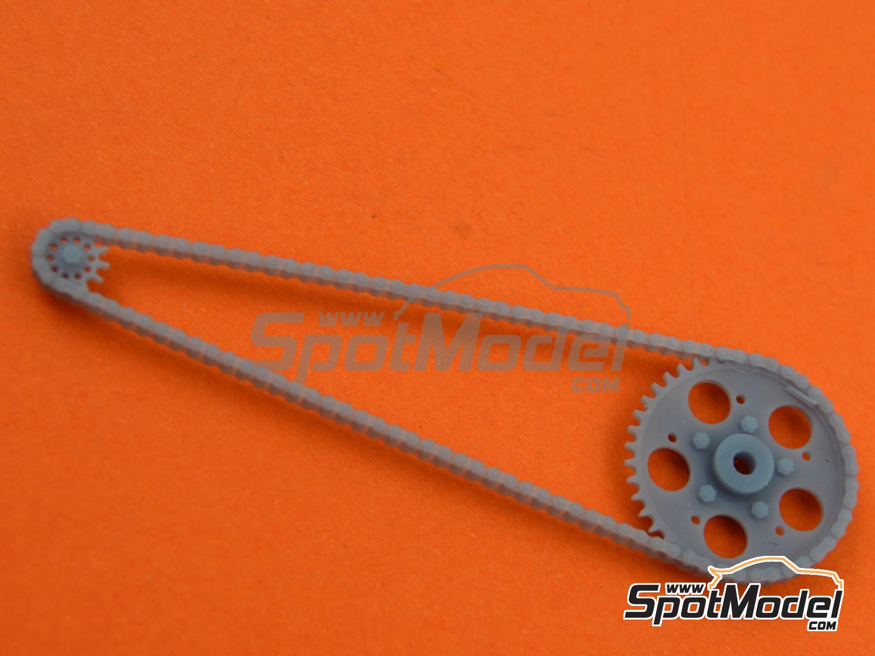 Image 5: Yamaha FZR750 OW74 | Cadena en escala&nbsp;1/12 fabricado por Falcon Scale Models (ref.&nbsp;FSM30, tambien FSM030)