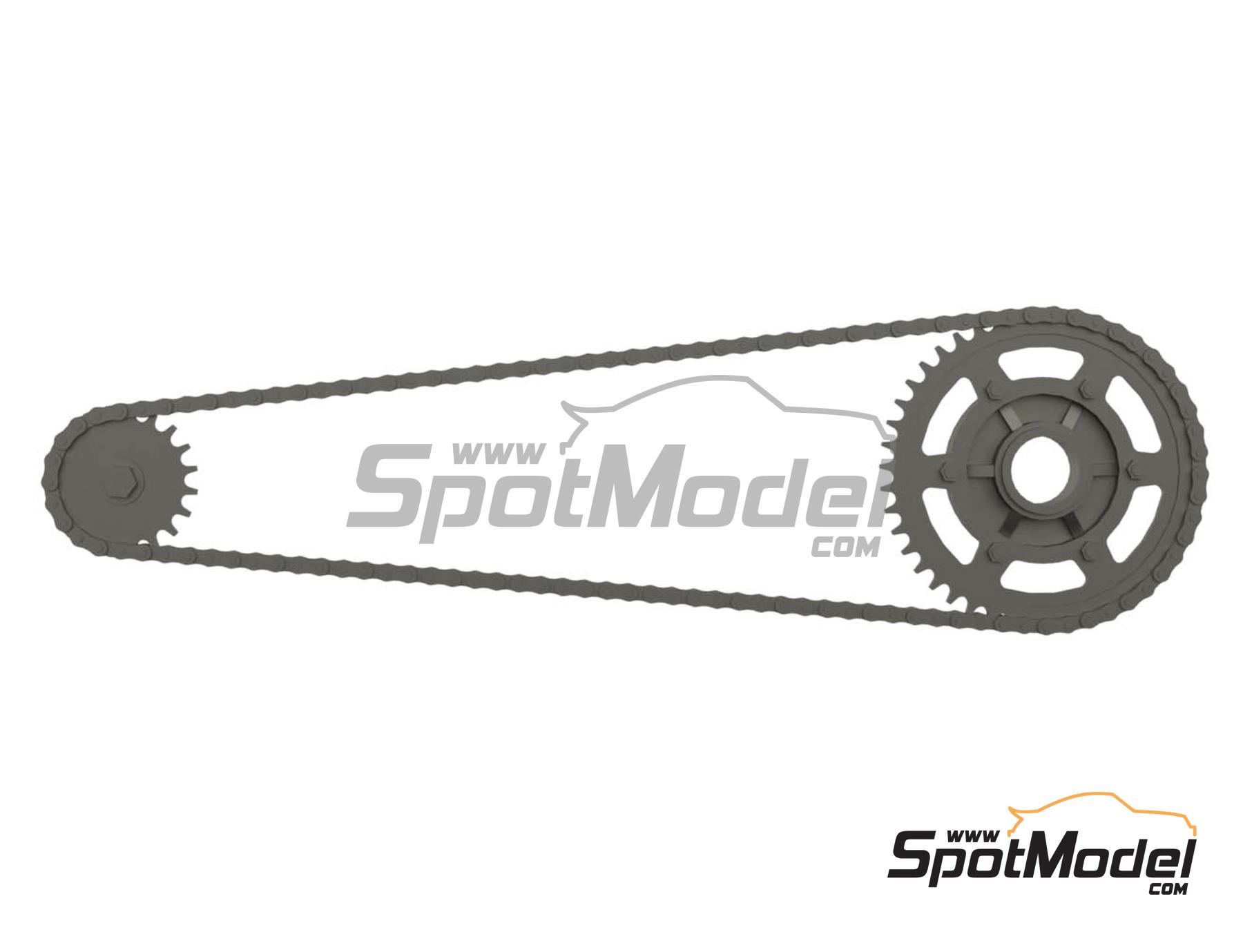 Image 1: Yamaha YZF-R1 Exup Deltabox II | Cadena en escala 1/12 fabricado por Falcon Scale Models (ref. FSM31, tambien FSM031)
