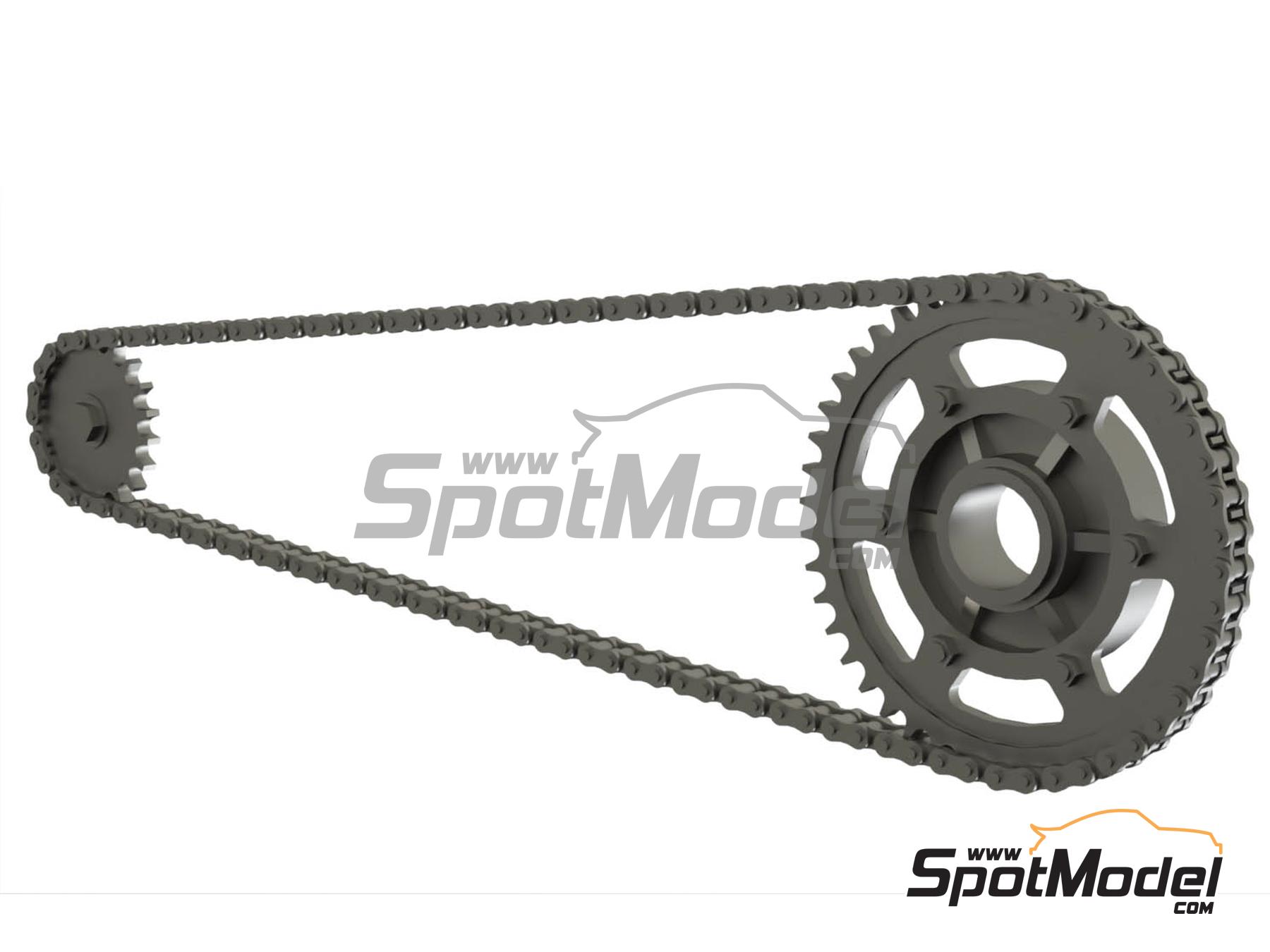 Image 2: Yamaha YZF-R1 Exup Deltabox II | Cadena en escala 1/12 fabricado por Falcon Scale Models (ref. FSM31, tambien FSM031)