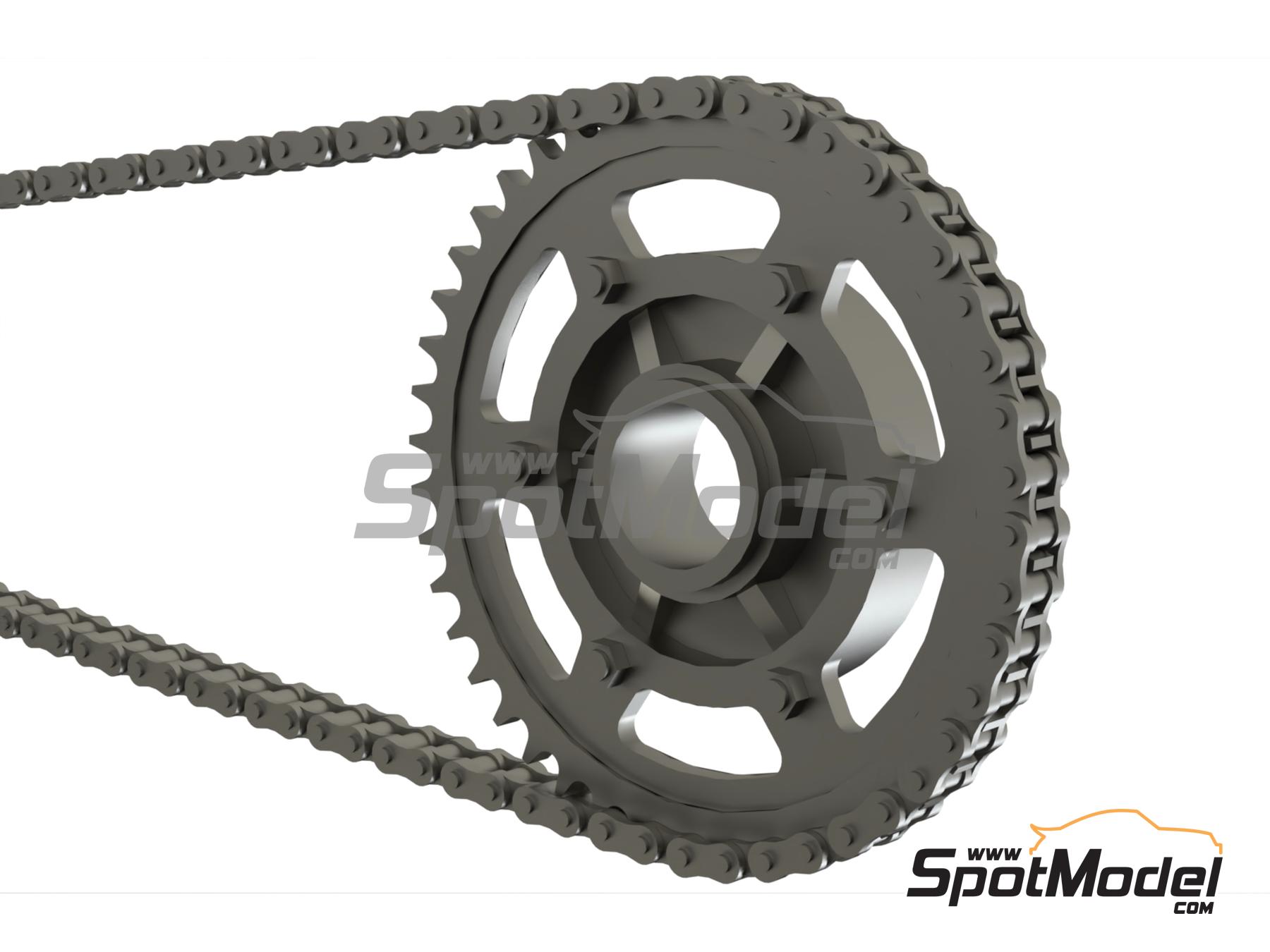 Image 3: Yamaha YZF-R1 Exup Deltabox II | Cadena en escala 1/12 fabricado por Falcon Scale Models (ref. FSM31, tambien FSM031)