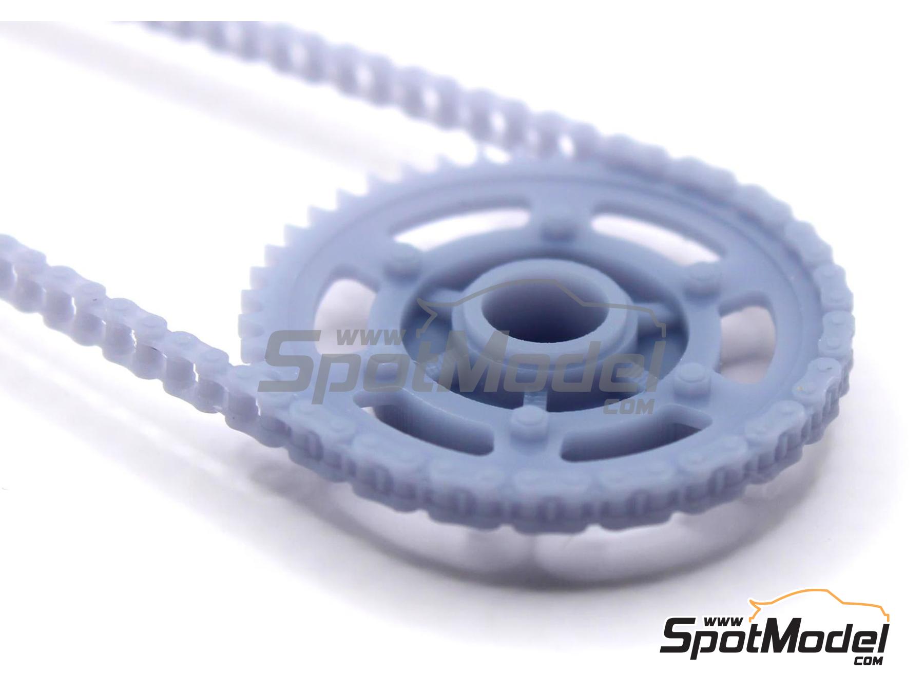 Image 5: Yamaha YZF-R1 Exup Deltabox II | Cadena en escala 1/12 fabricado por Falcon Scale Models (ref. FSM31, tambien FSM031)