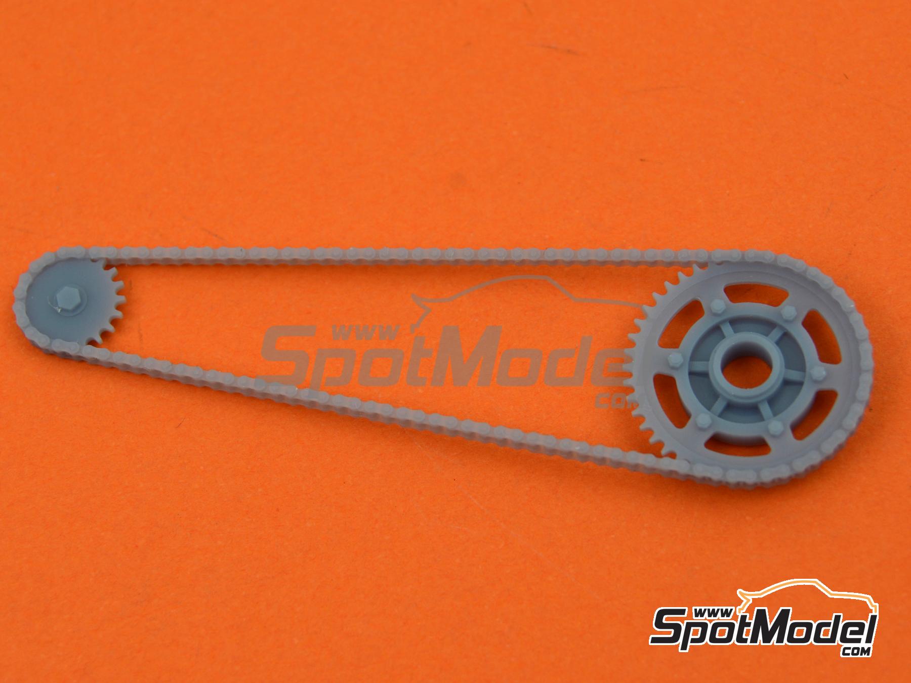 Image 8: Yamaha YZF-R1 Exup Deltabox II | Cadena en escala 1/12 fabricado por Falcon Scale Models (ref. FSM31, tambien FSM031)