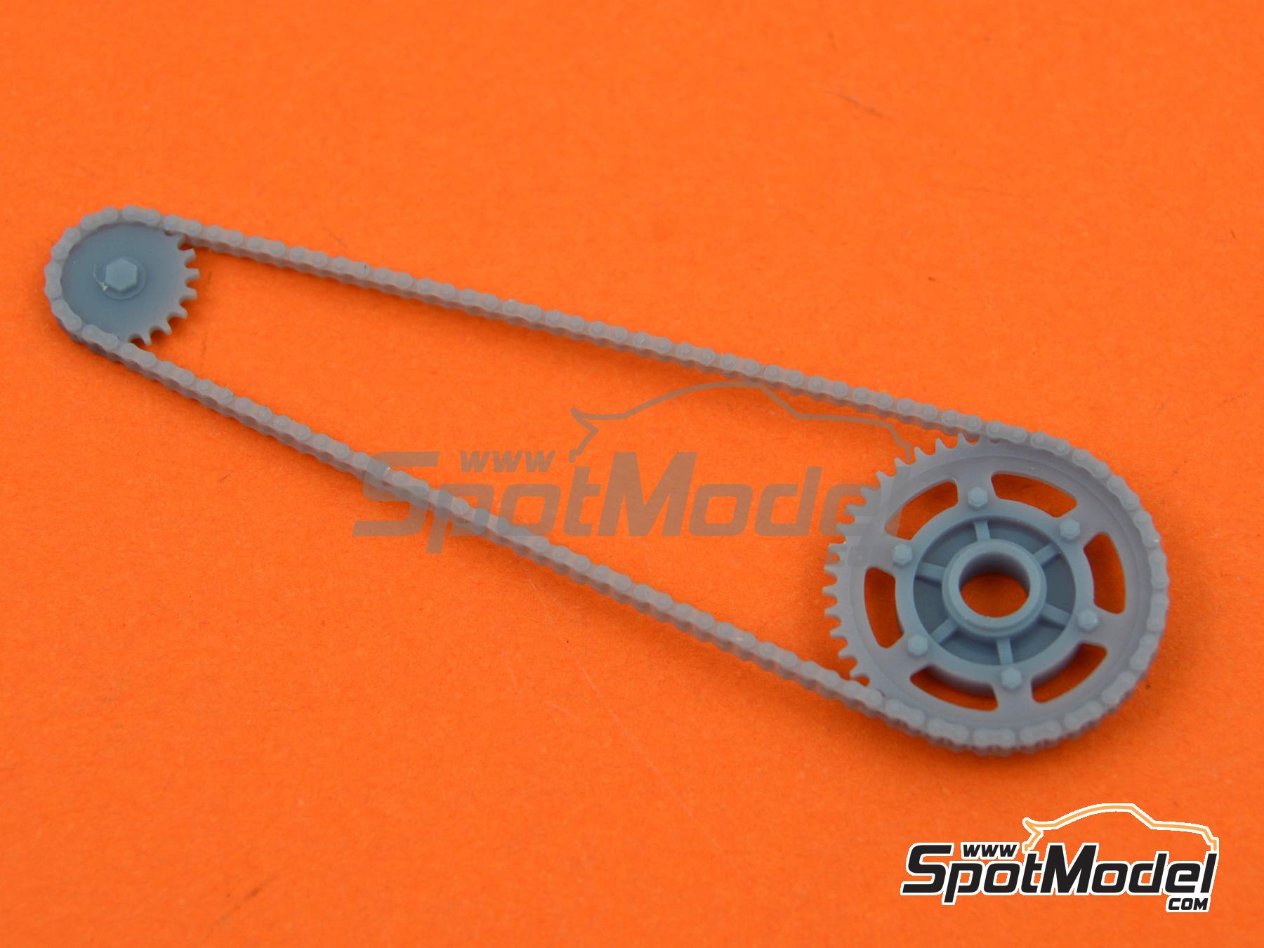 Image 9: Yamaha YZF-R1 Exup Deltabox II | Cadena en escala 1/12 fabricado por Falcon Scale Models (ref. FSM31, tambien FSM031)