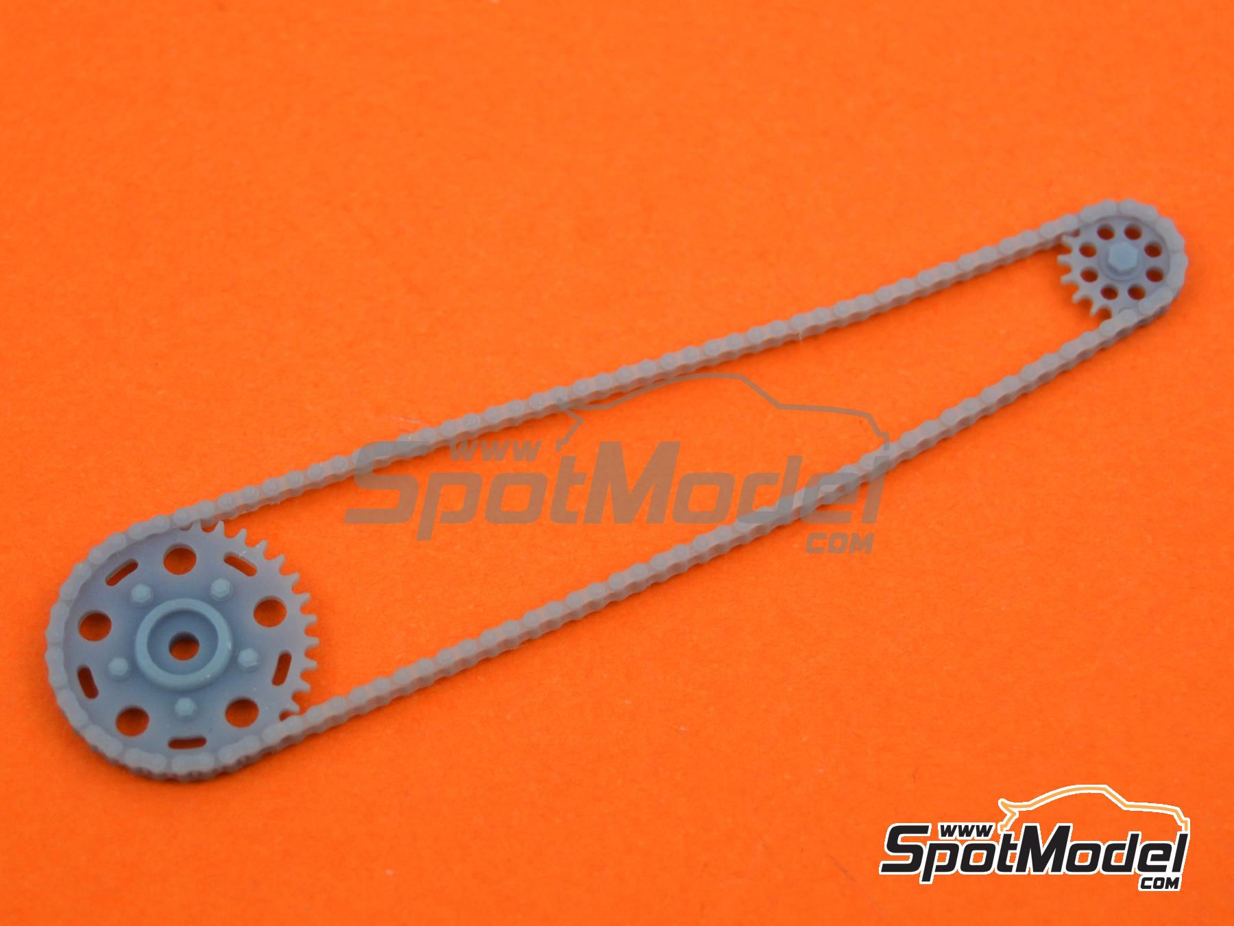 Image 5: Suzuki RGV 500 XR89 | Cadena en escala&nbsp;1/12 fabricado por Falcon Scale Models (ref.&nbsp;FSM34, tambien FSM034)