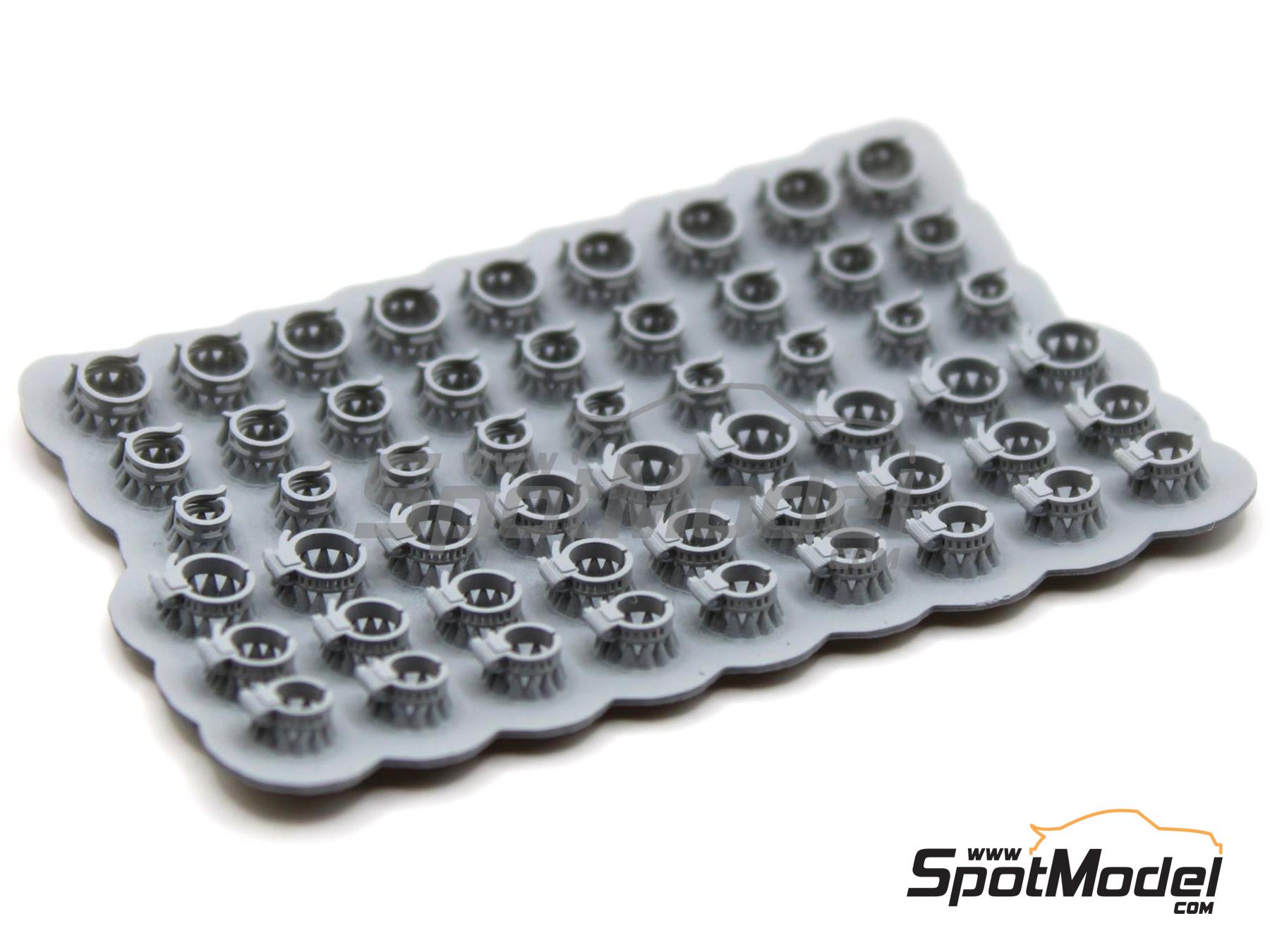 Image 1: Abrazaderas para mangueras de refrigerante | Abrazaderas fabricado por Falcon Scale Models (ref.&nbsp;FSM43, tambien FSM043)