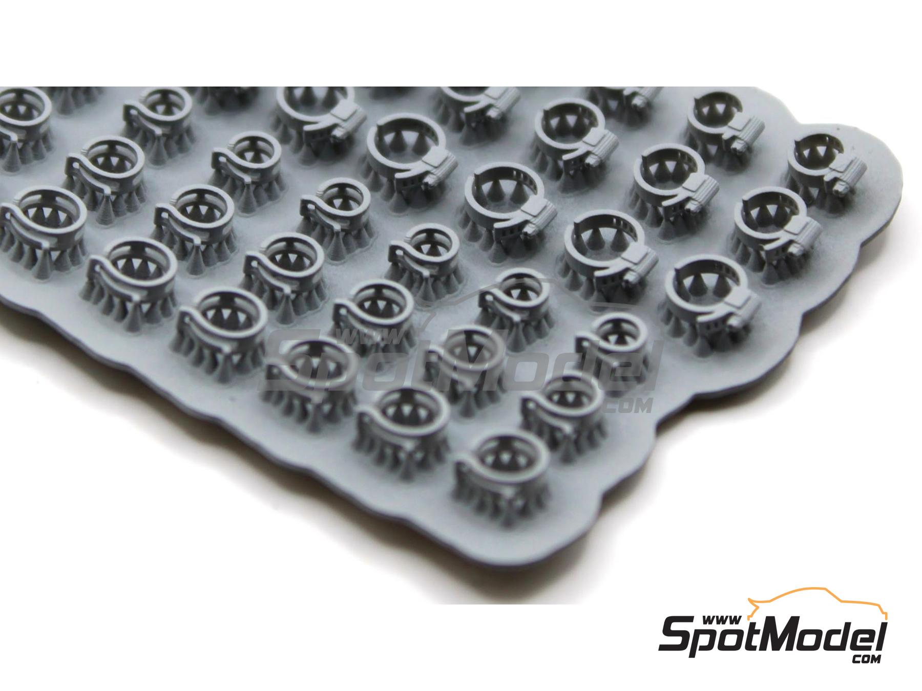 Image 3: Abrazaderas para mangueras de refrigerante | Abrazaderas fabricado por Falcon Scale Models (ref.&nbsp;FSM43, tambien FSM043)