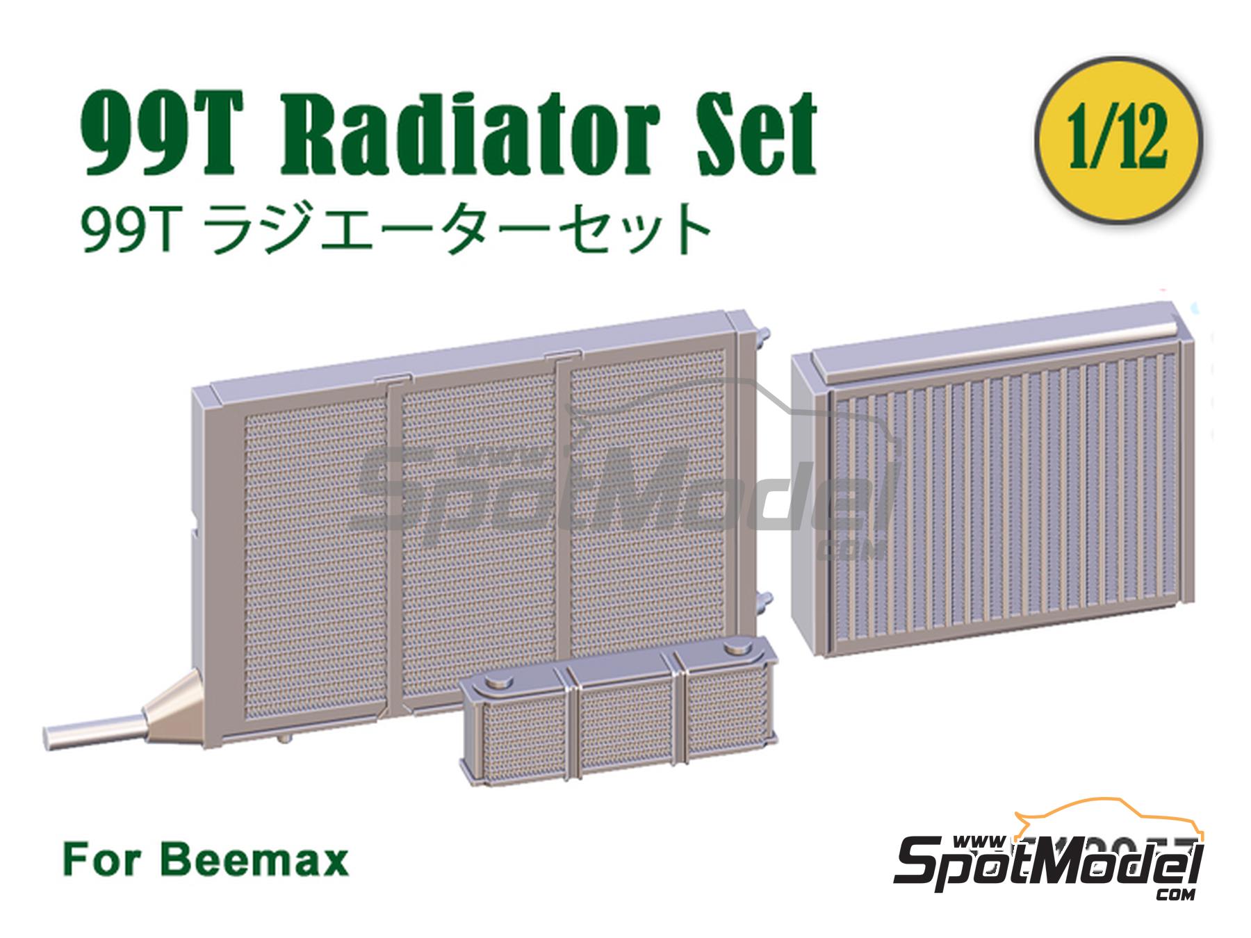 Image 1: Juego de radiadores para Lotus Honda 99T -  1987 | Detalle en escala&nbsp;1/12 fabricado por Fat Frog Models (ref.&nbsp;DE12057, tambien 4897049120570)