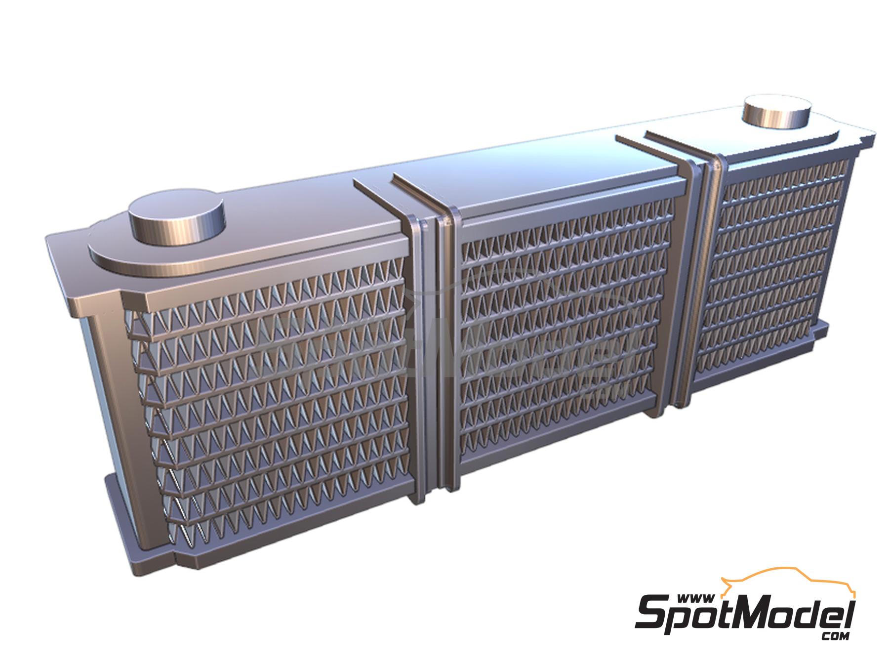 Image 4: Juego de radiadores para Lotus Honda 99T -  1987 | Detalle en escala&nbsp;1/12 fabricado por Fat Frog Models (ref.&nbsp;DE12057, tambien 4897049120570)