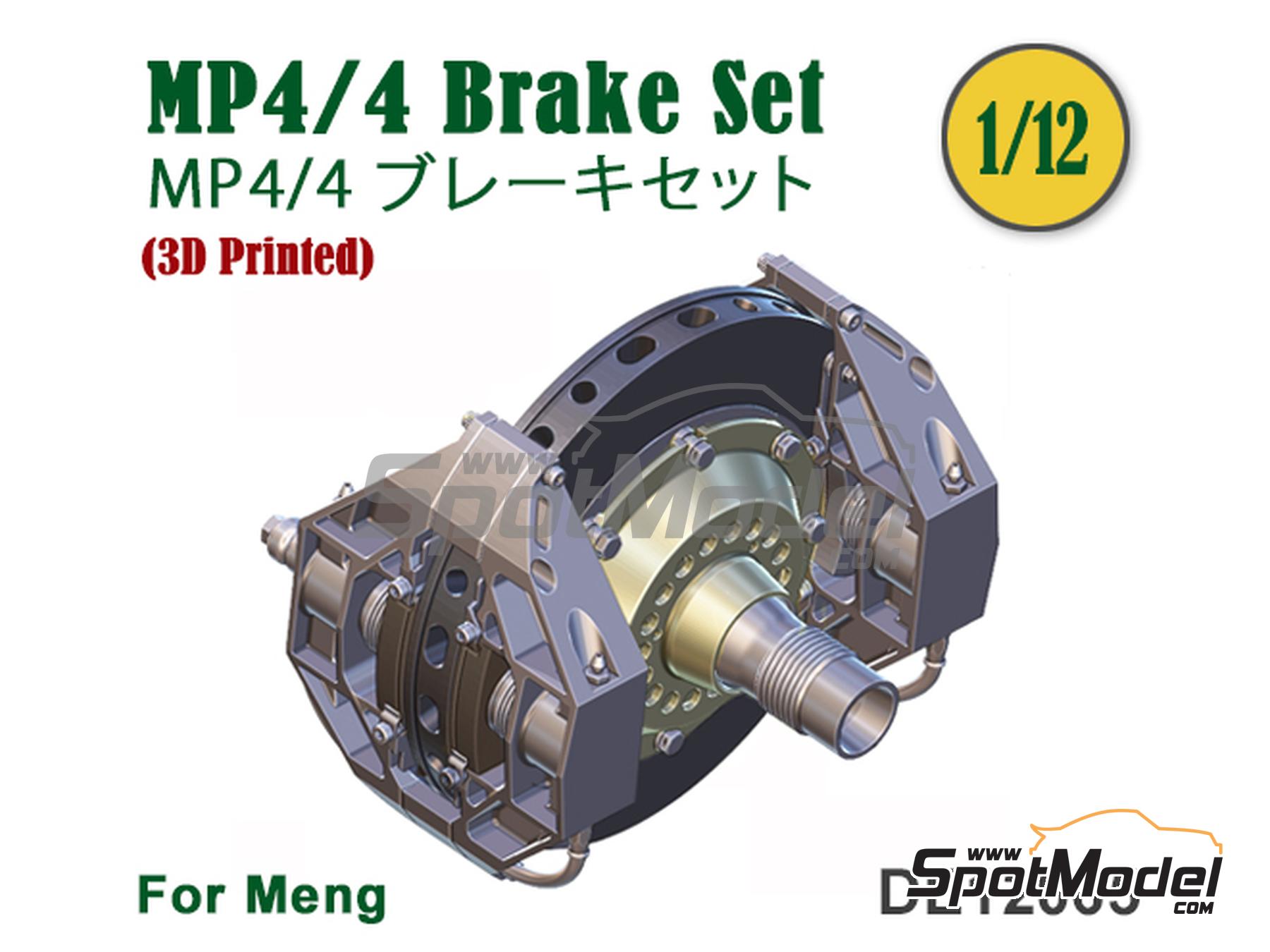 Image 1: Brake set for McLaren Honda MP4/4 (Meng) -  1988 | Brakes in 1/12 scale manufactured by Fat Frog Models (ref.&nbsp;DE12065, also 4897049120655)
