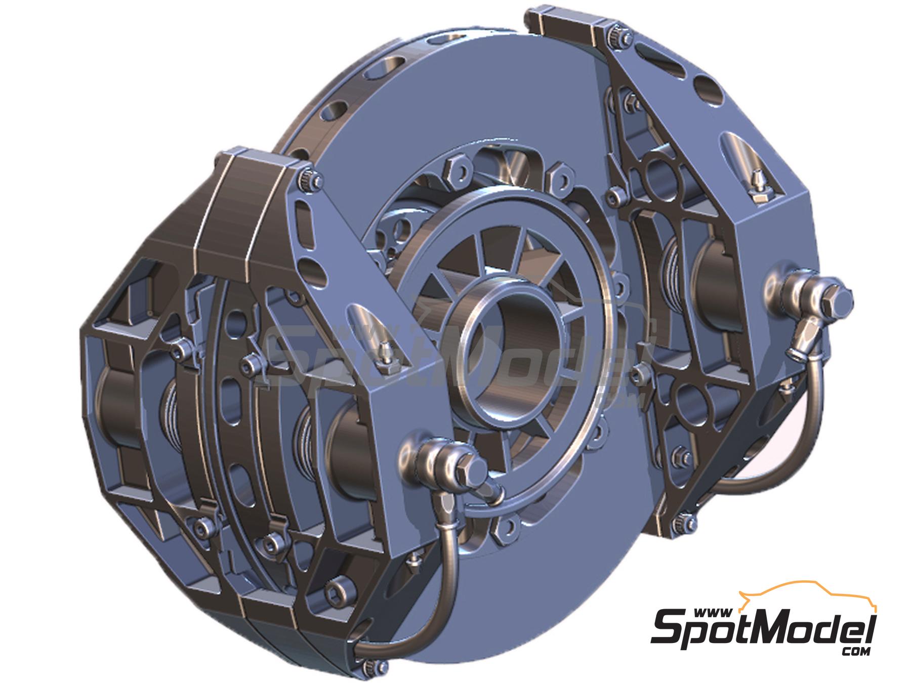 Image 5: Brake set for McLaren Honda MP4/4 (Meng) -  1988 | Brakes in 1/12 scale manufactured by Fat Frog Models (ref.&nbsp;DE12065, also 4897049120655)