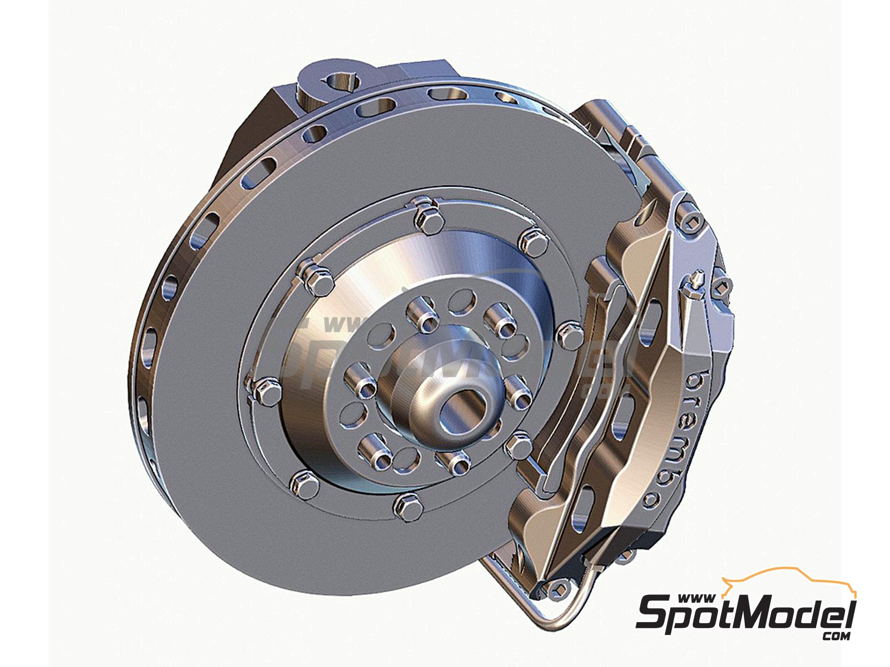Image 3: Brake set for Lotus Honda 99T -  1987 | Brakes in 1/12 scale manufactured by Fat Frog Models (ref.&nbsp;DE12095, also 4897049120952)