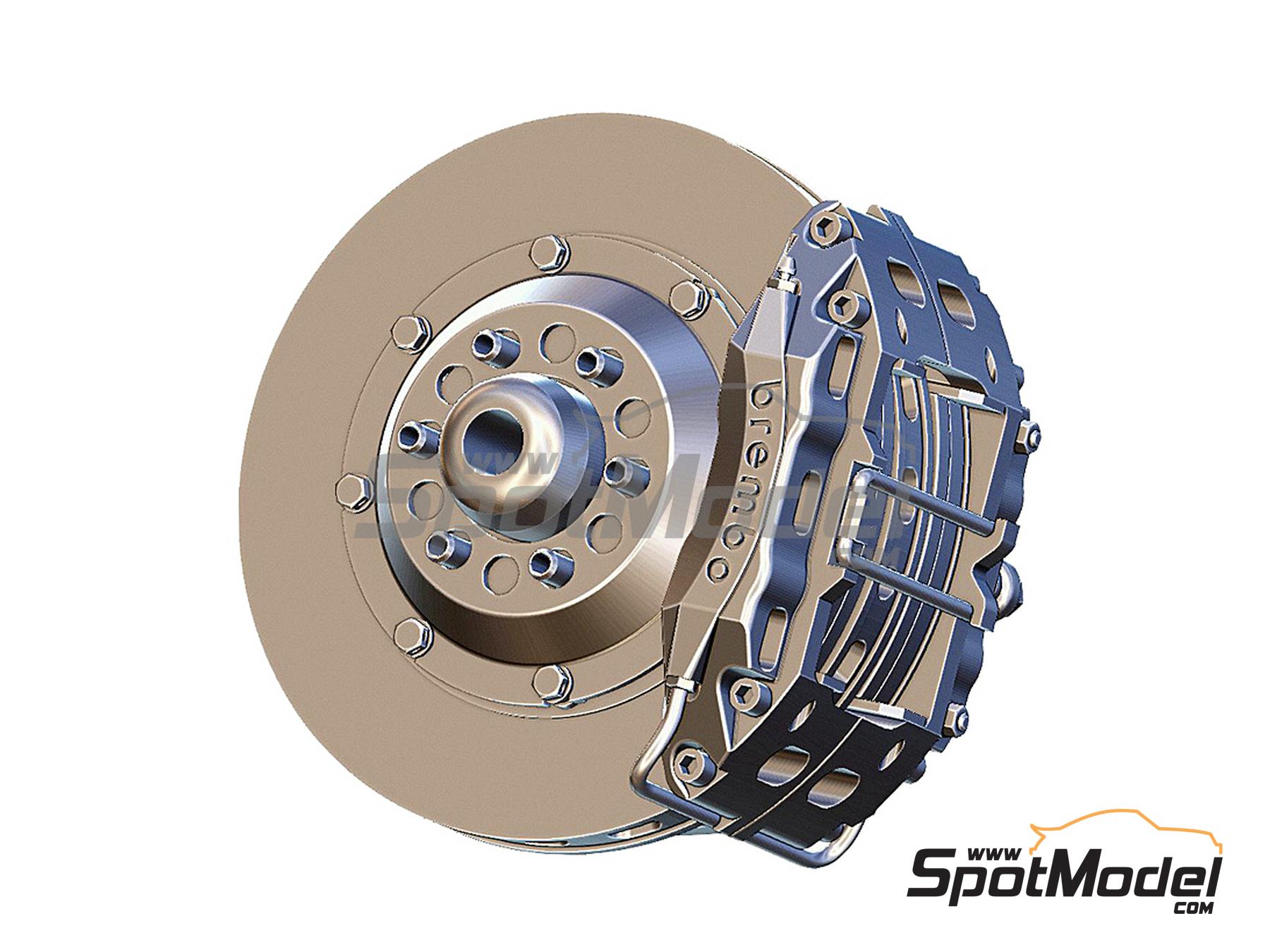Image 4: Brake set for Lotus Honda 99T -  1987 | Brakes in 1/12 scale manufactured by Fat Frog Models (ref.&nbsp;DE12095, also 4897049120952)