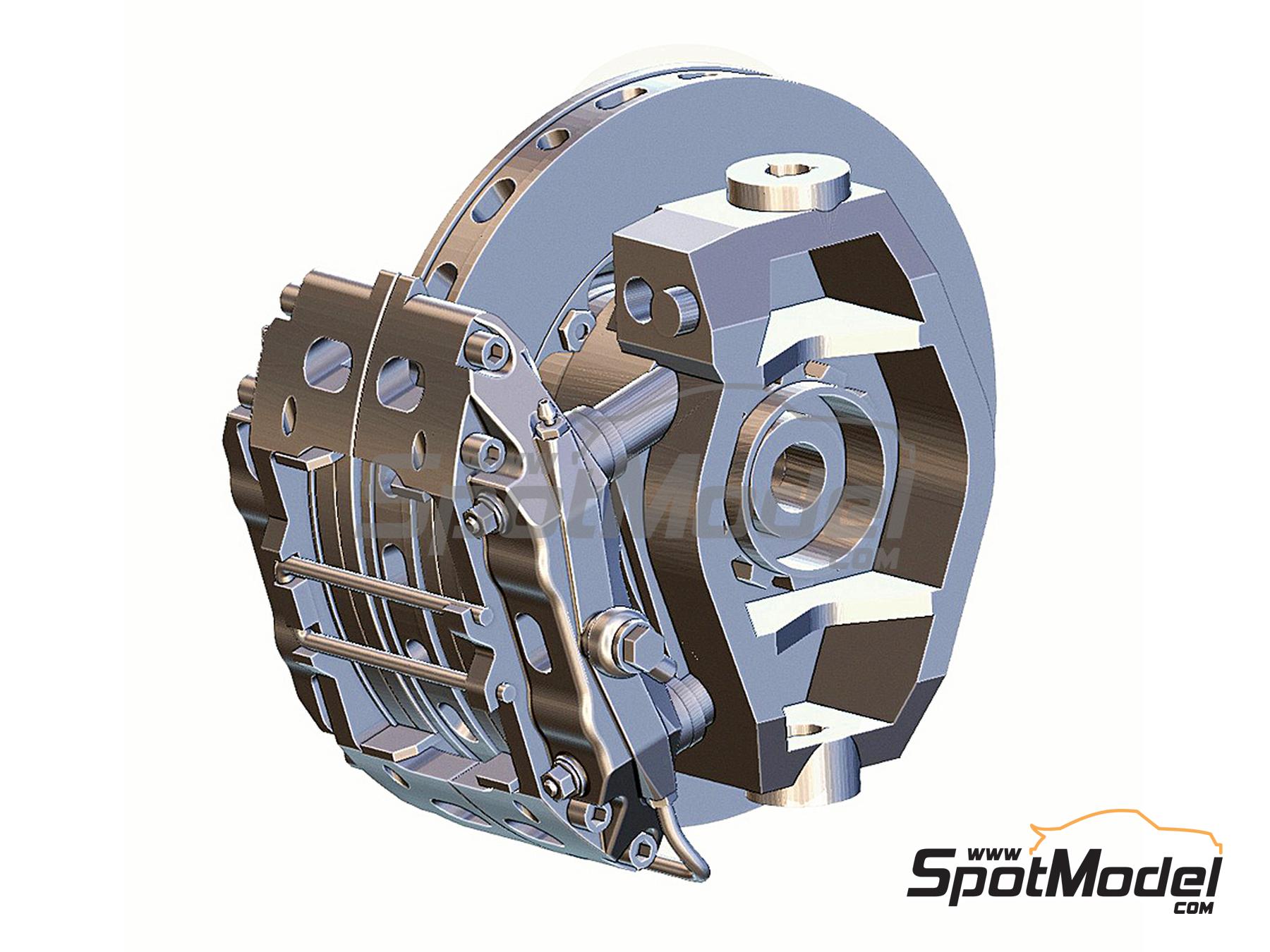 Image 5: Brake set for Lotus Honda 99T -  1987 | Brakes in 1/12 scale manufactured by Fat Frog Models (ref.&nbsp;DE12095, also 4897049120952)