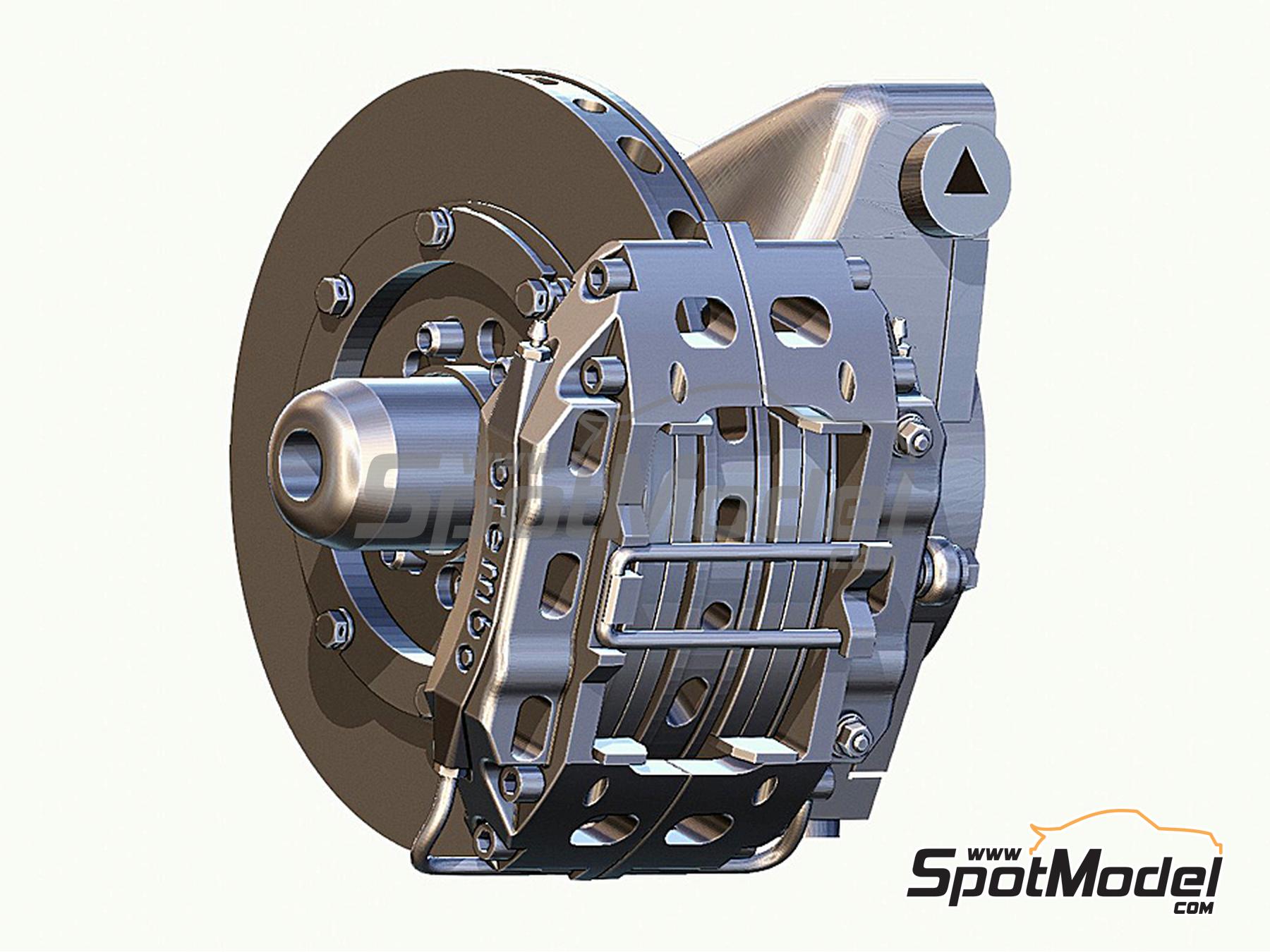 Image 6: Brake set for Lotus Honda 99T -  1987 | Brakes in 1/12 scale manufactured by Fat Frog Models (ref.&nbsp;DE12095, also 4897049120952)