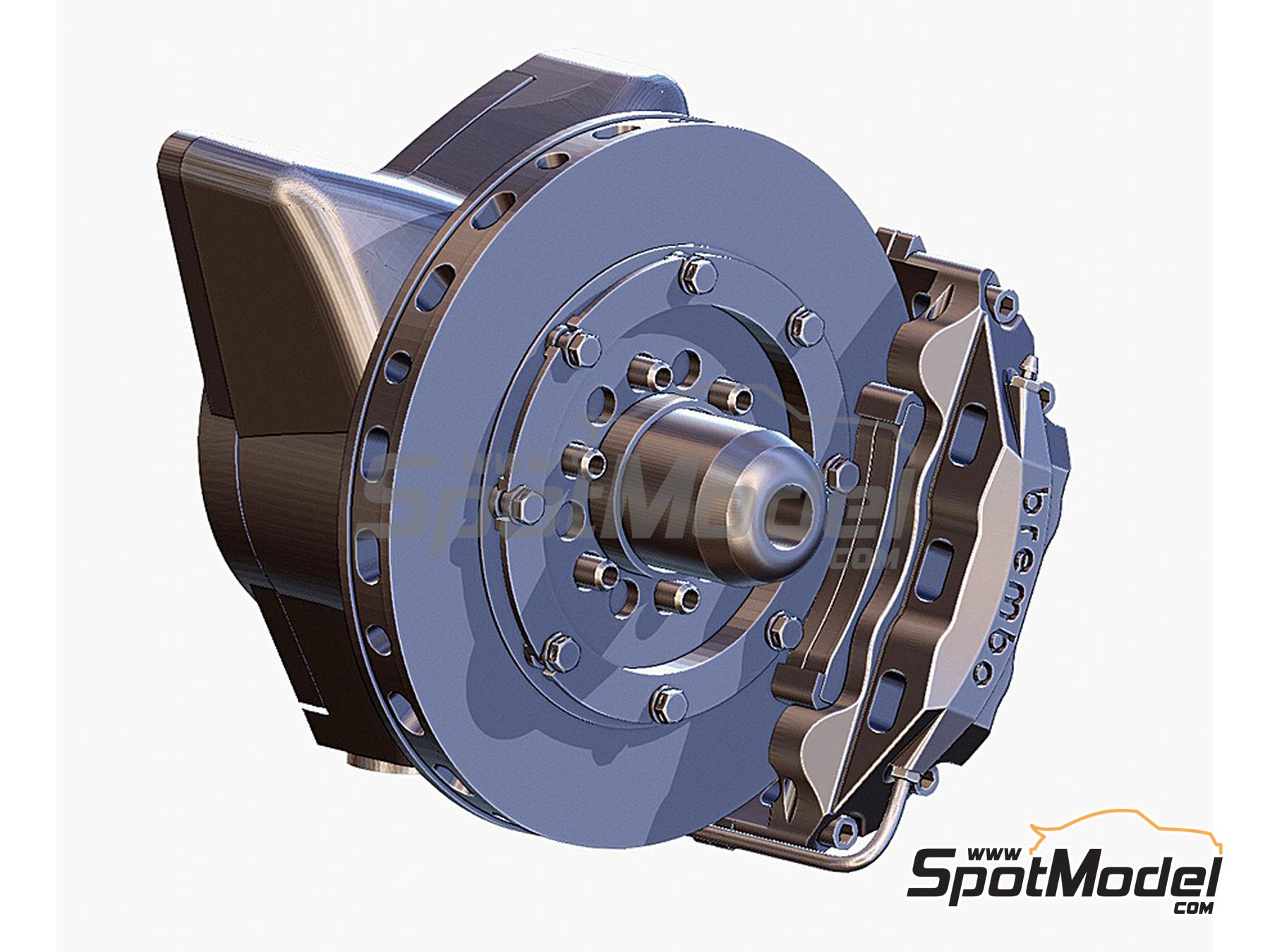 Image 7: Brake set for Lotus Honda 99T -  1987 | Brakes in 1/12 scale manufactured by Fat Frog Models (ref.&nbsp;DE12095, also 4897049120952)