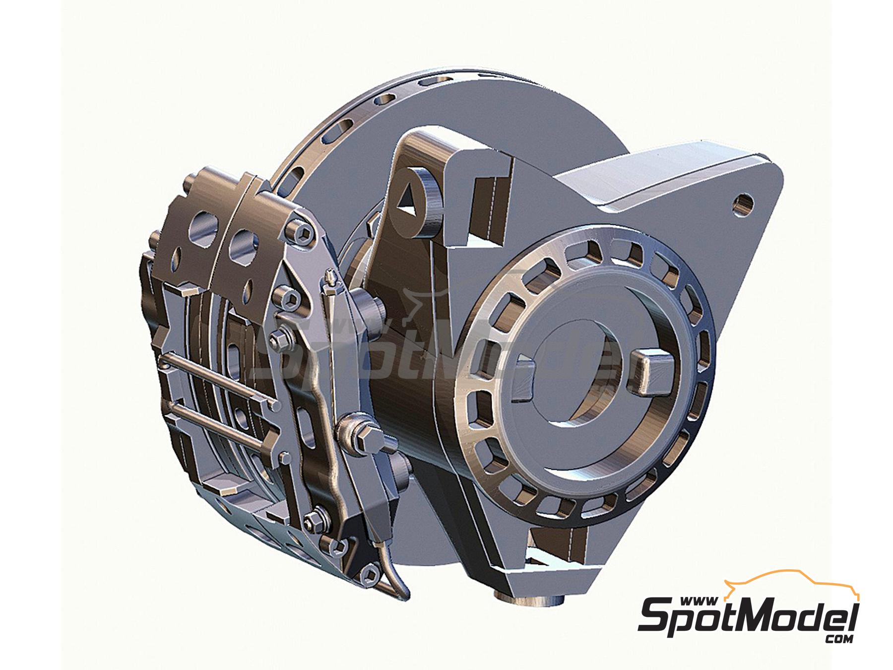 Image 8: Brake set for Lotus Honda 99T -  1987 | Brakes in 1/12 scale manufactured by Fat Frog Models (ref.&nbsp;DE12095, also 4897049120952)
