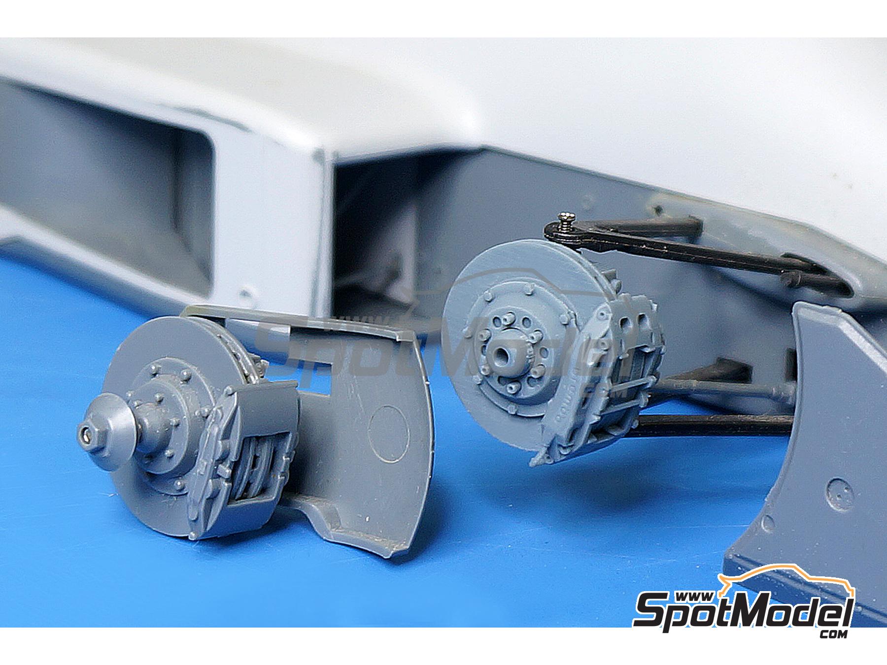 Image 10: Brake set for Lotus Honda 99T -  1987 | Brakes in 1/12 scale manufactured by Fat Frog Models (ref.&nbsp;DE12095, also 4897049120952)