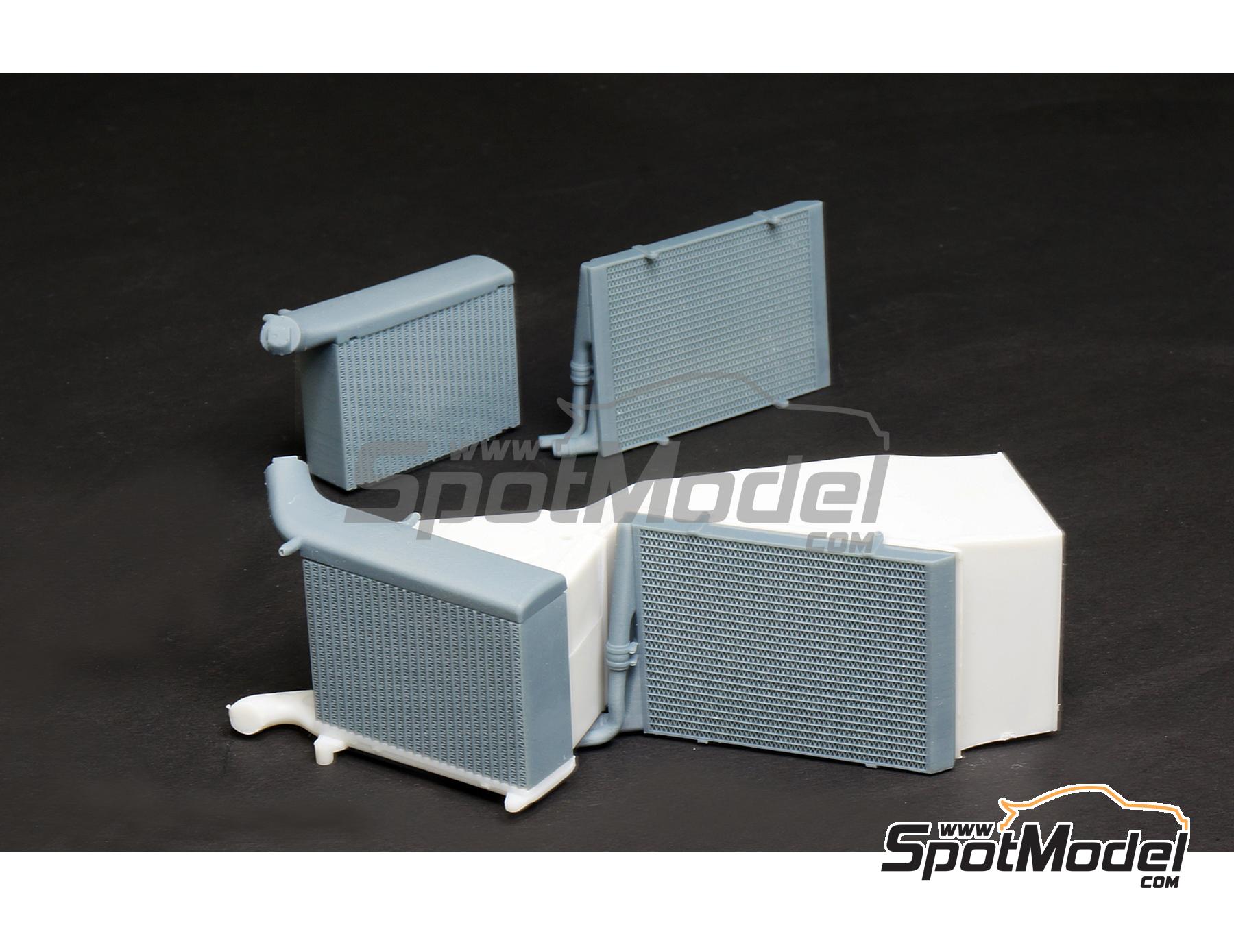 Image 2: Radiator set for McLaren Honda MP4/4 (Beemax) -  1988 | Detail in 1/12 scale manufactured by Fat Frog Models (ref.&nbsp;DE12096, also 4897049120969)