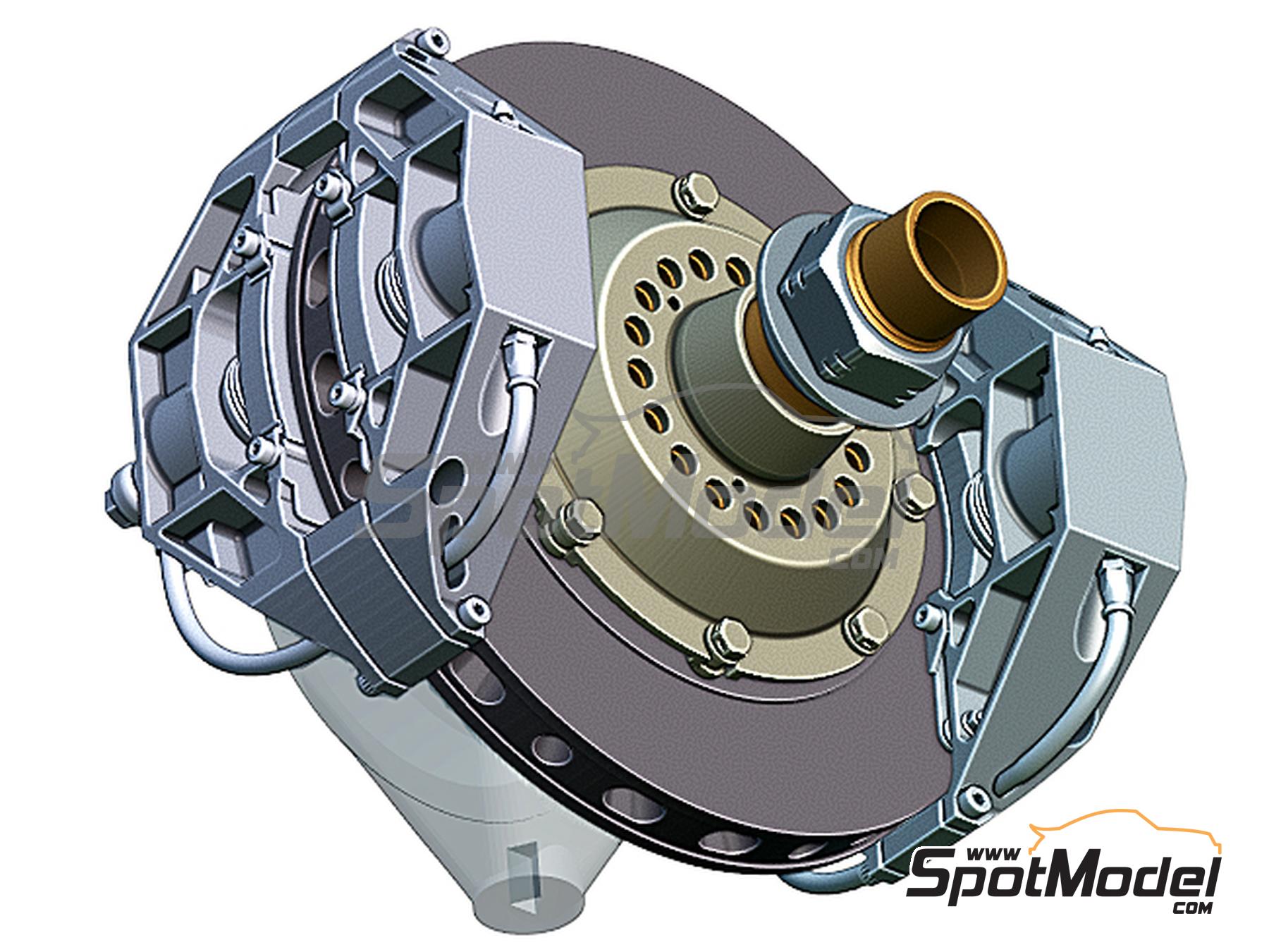 Image 2: Juego de frenos para McLaren Honda MP4/4 (Beemax) -  1988 | Frenos en escala&nbsp;1/12 fabricado por Fat Frog Models (ref.&nbsp;DE12097, tambien 4897049120976)