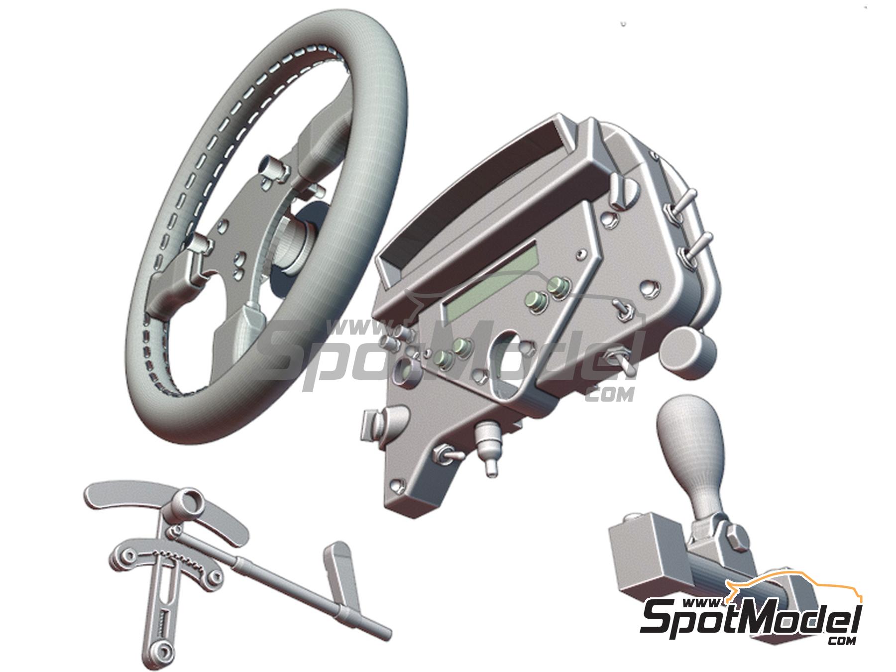 Image 3: McLaren Honda MP4/4 (Beemax) -  1988 | Cockpit set in 1/12 scale manufactured by Fat Frog Models (ref.&nbsp;DE12099, also 4897049120990)