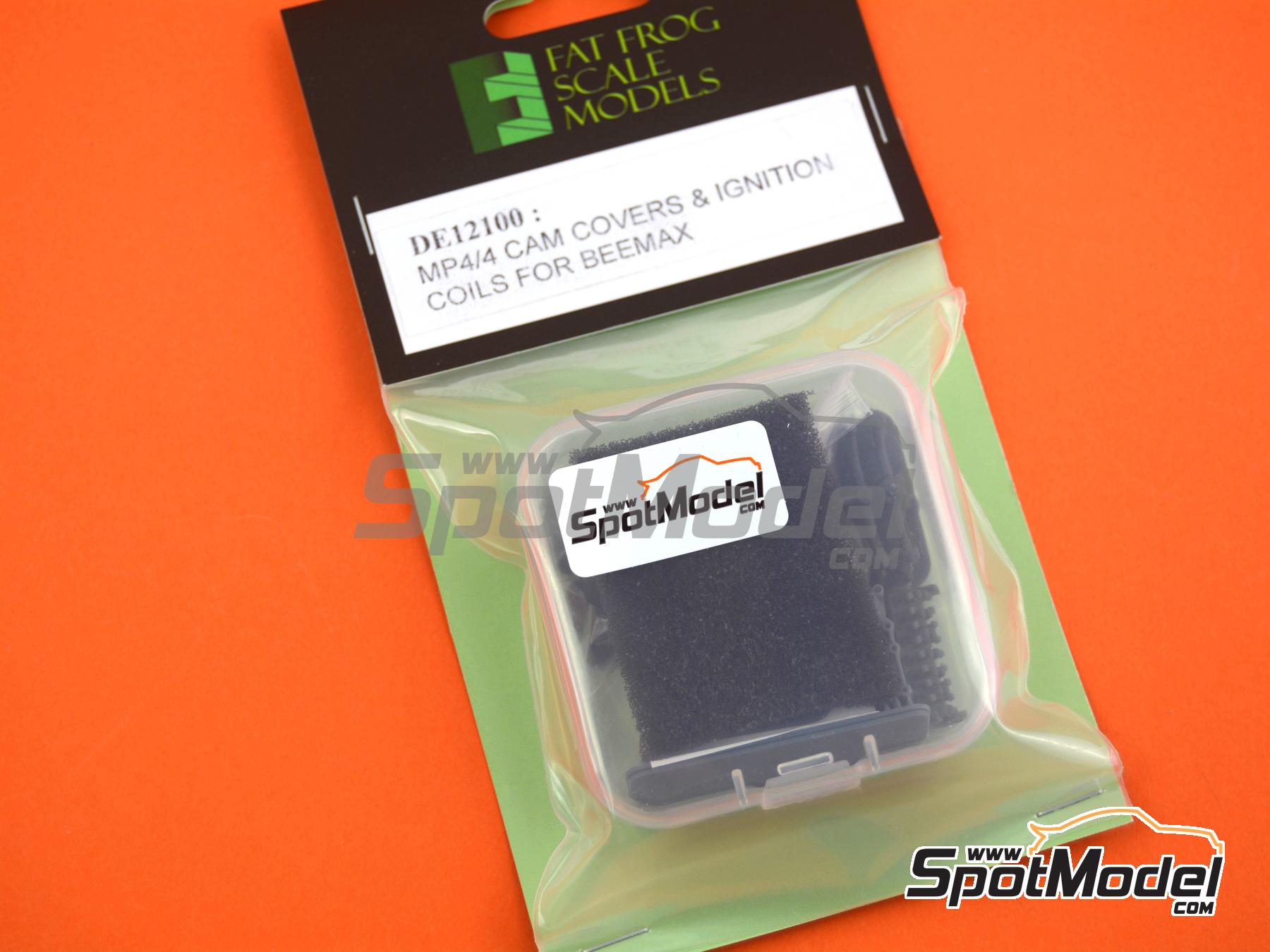 Image 5: Tapas de levas y bobinas de encendido para McLaren Honda MP4/4 -  1988 | Detalle en escala&nbsp;1/12 fabricado por Fat Frog Models (ref.&nbsp;DE12100, tambien 4897049121003)