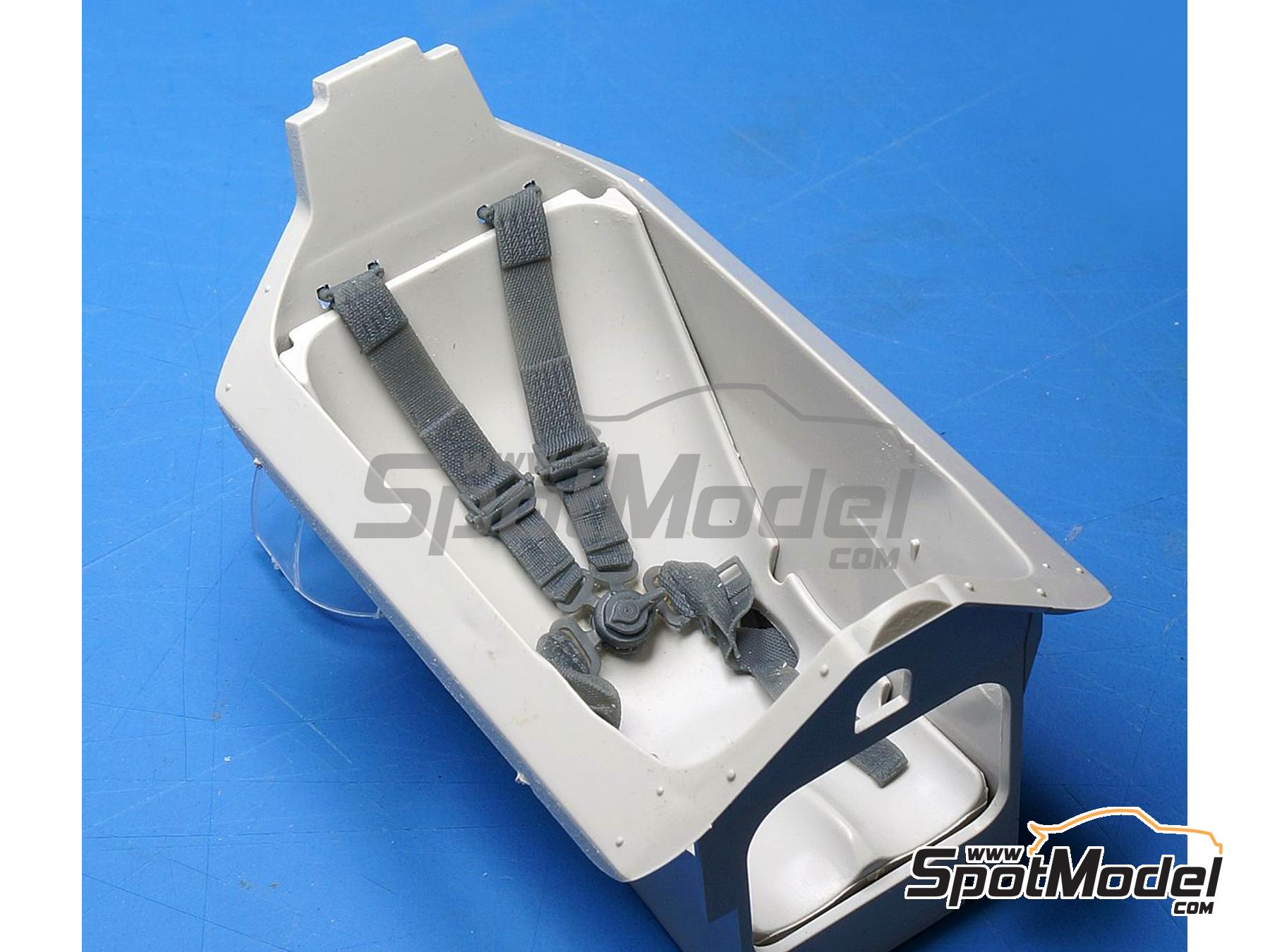 Image 3: McLaren Honda MP4/4 (Beemax) -  1988 | Cinturones en escala&nbsp;1/12 fabricado por Fat Frog Models (ref.&nbsp;DE12103, tambien 4897049121034)