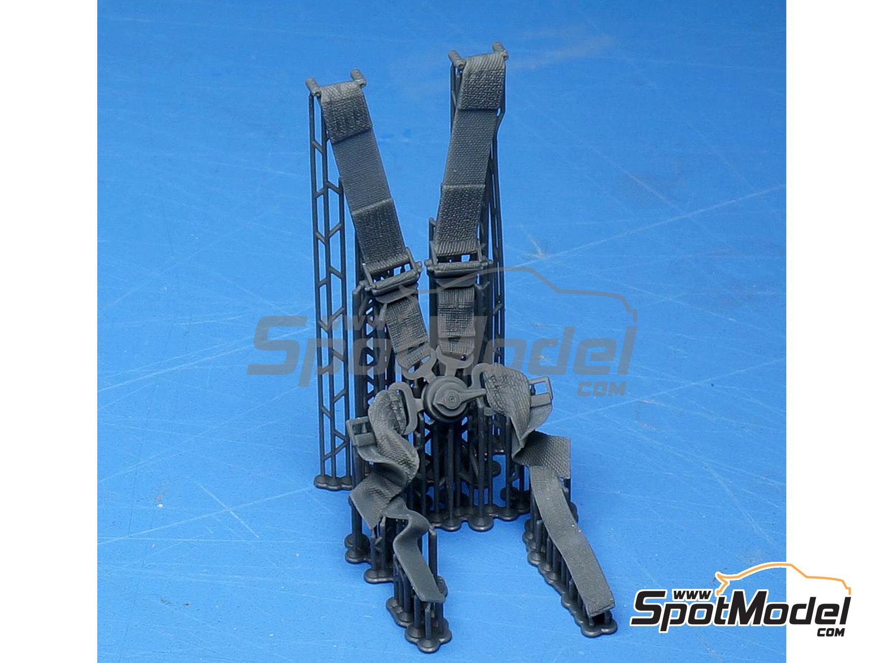 Image 4: McLaren Honda MP4/4 (Beemax) -  1988 | Cinturones en escala&nbsp;1/12 fabricado por Fat Frog Models (ref.&nbsp;DE12103, tambien 4897049121034)