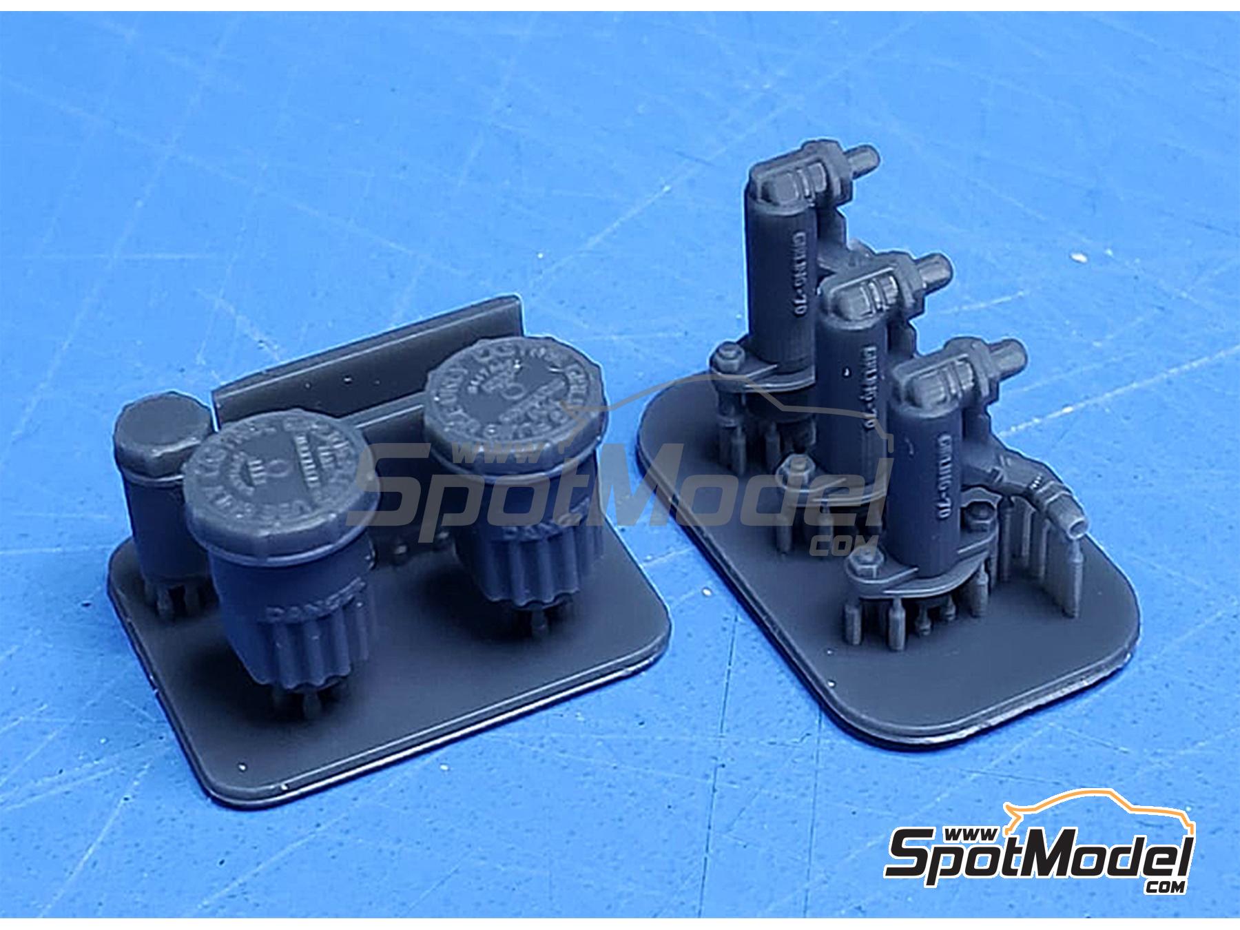 Image 4: Master Cylinders and Brake Fuild Bottles for McLaren Honda MP4/4 (Beemax) -  1988 | Detail in 1/12 scale manufactured by Fat Frog Models (ref.&nbsp;DE12108)