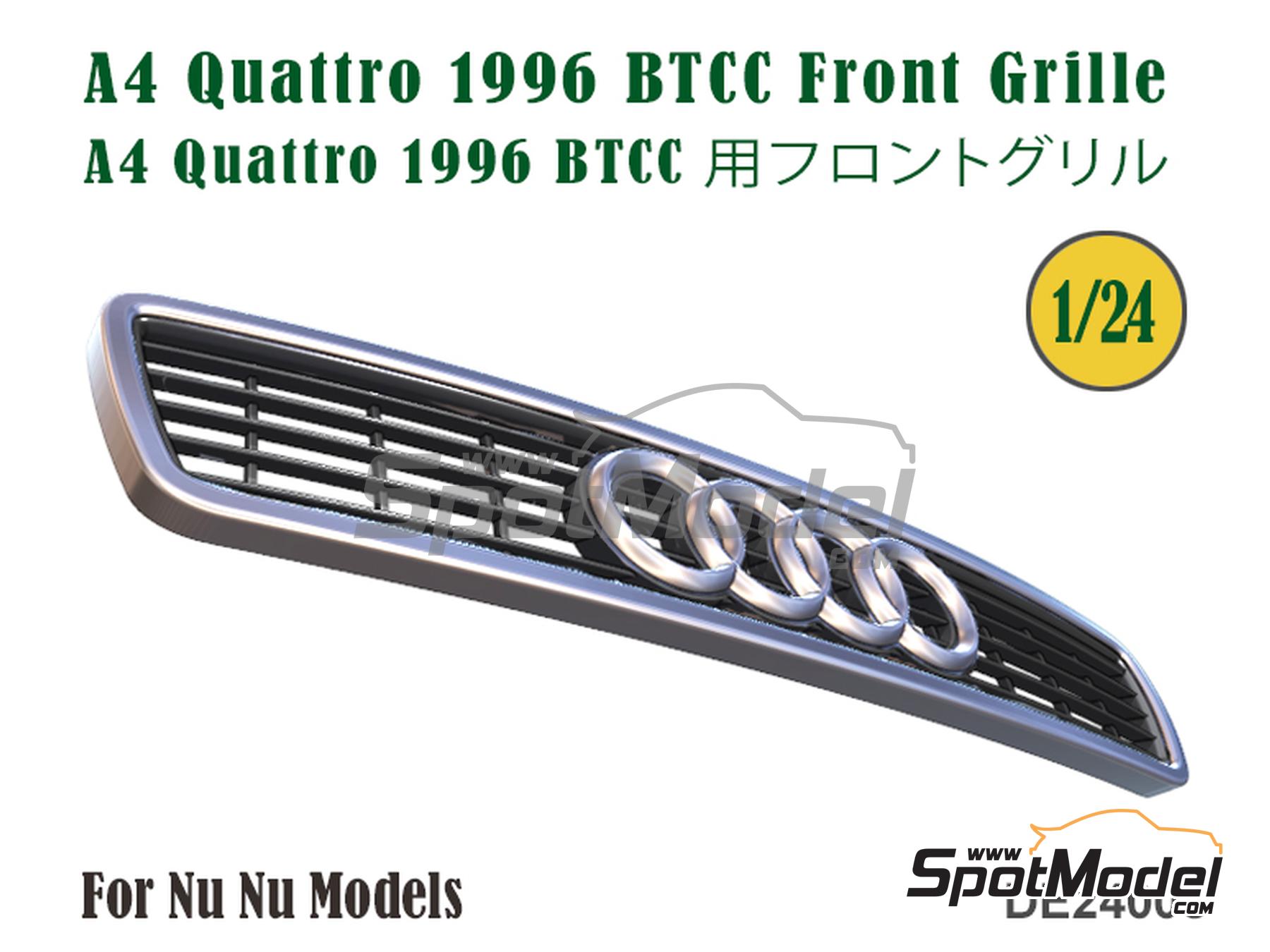 Image 1: Front grille for Audi A4 Quattro BTCC -  1996 | Detail in 1/24 scale manufactured by Fat Frog Models (ref.&nbsp;DE24008, also 4897049242081)